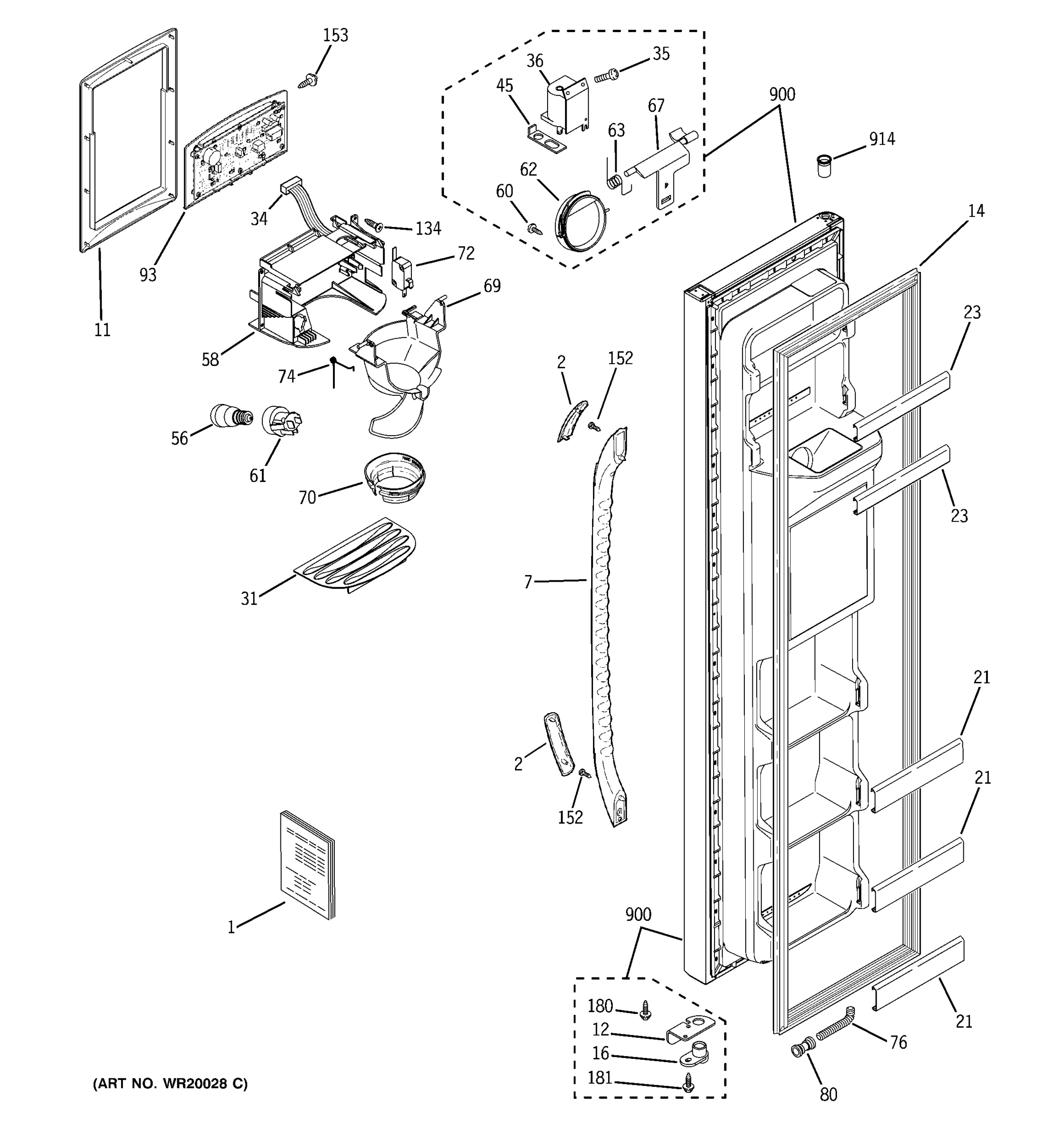 FREEZER DOOR