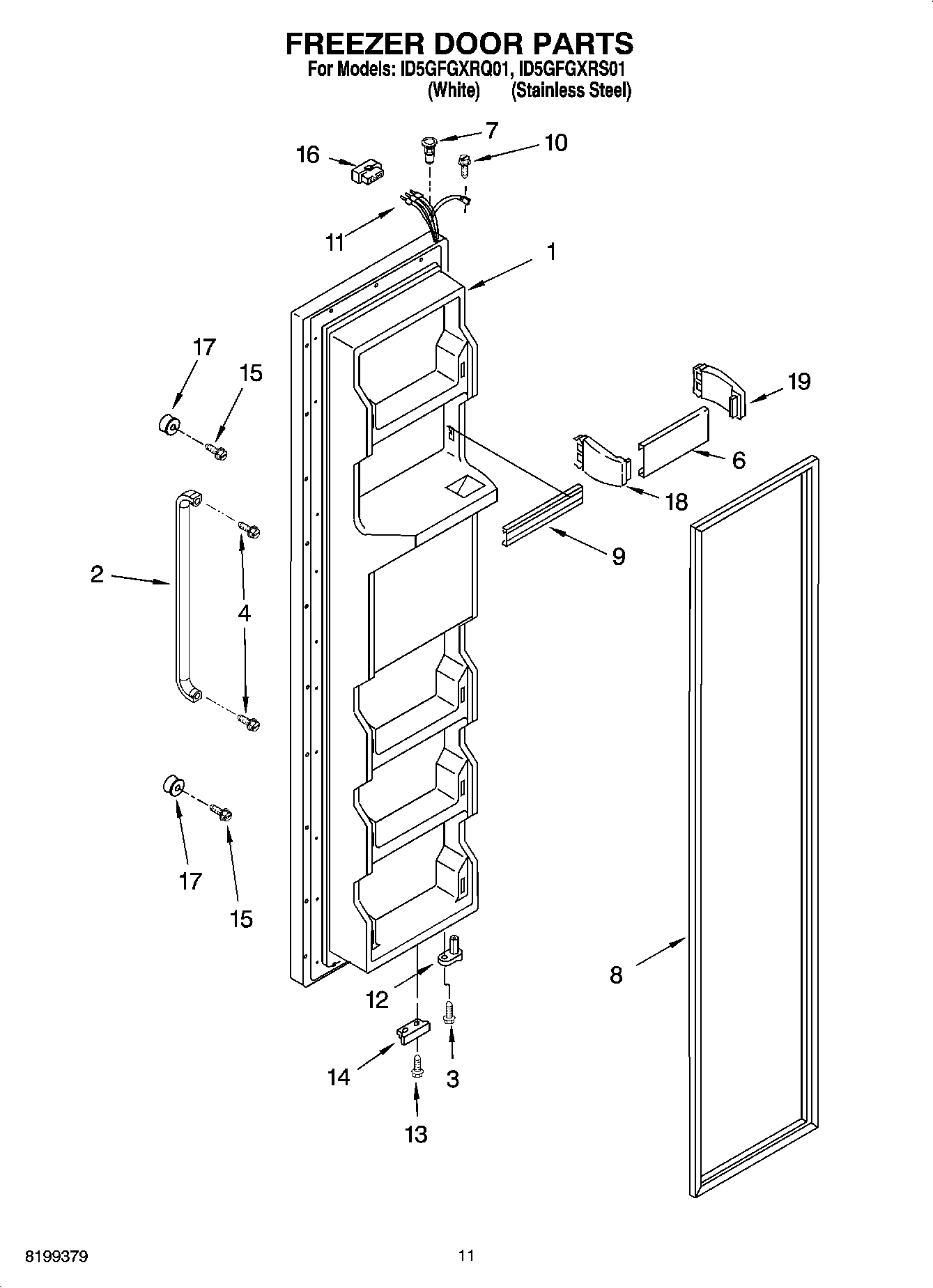 07 - FREEZER DOOR PARTS
