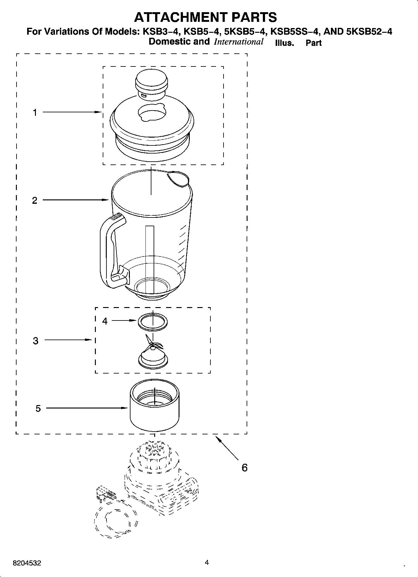 02 - ATTACHMENT PARTS - PARTS LIST