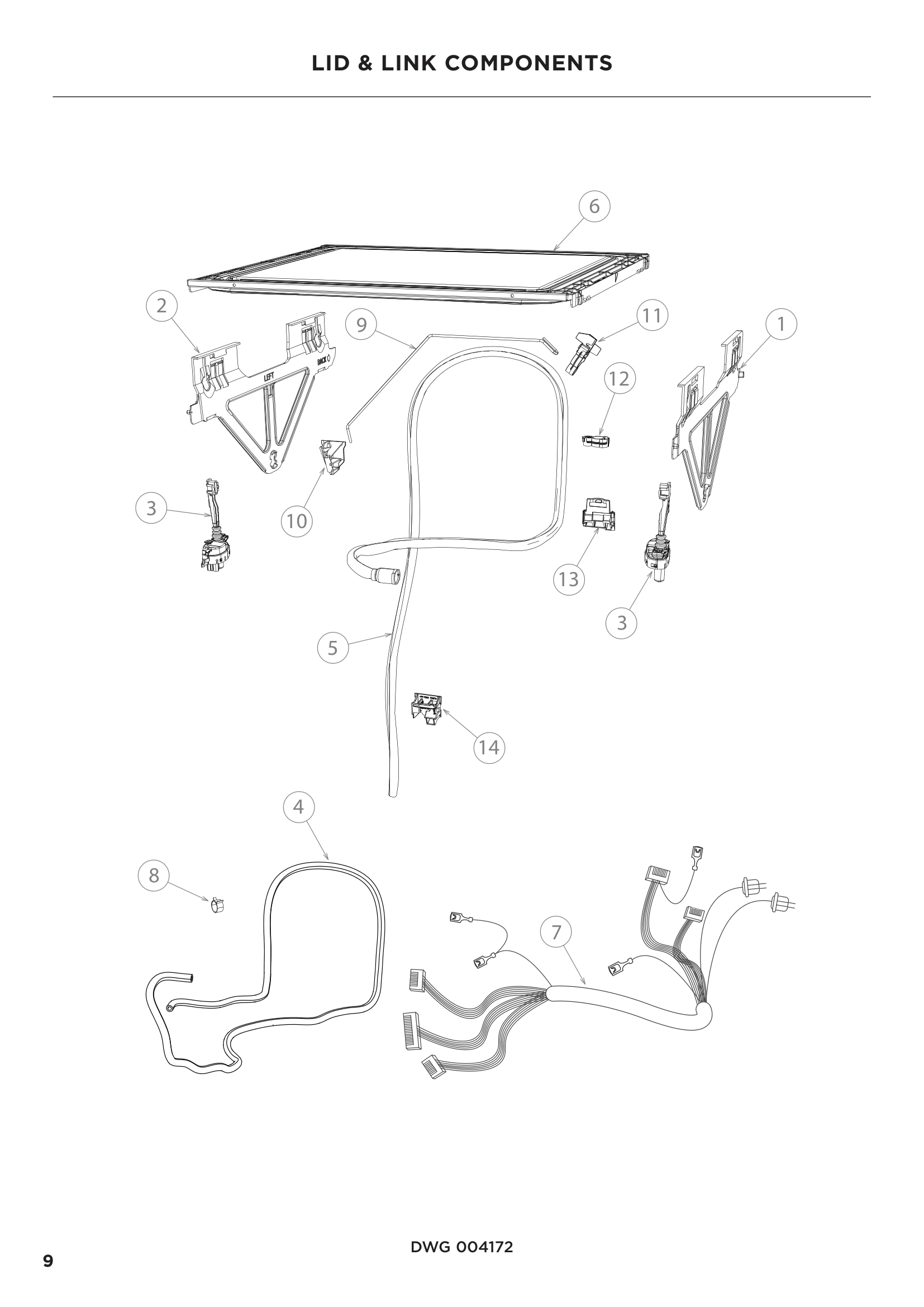 LID & LINK COMPONENTS