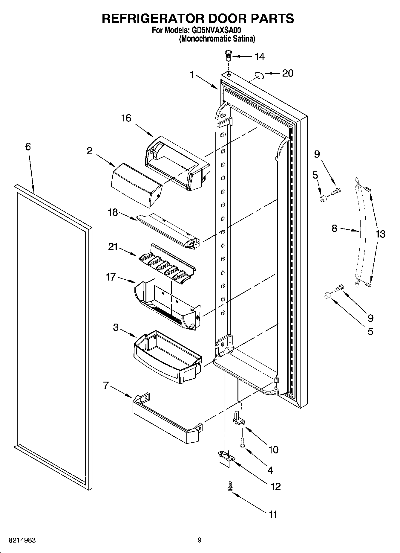 06 - REFRIGERATOR DOOR PARTS