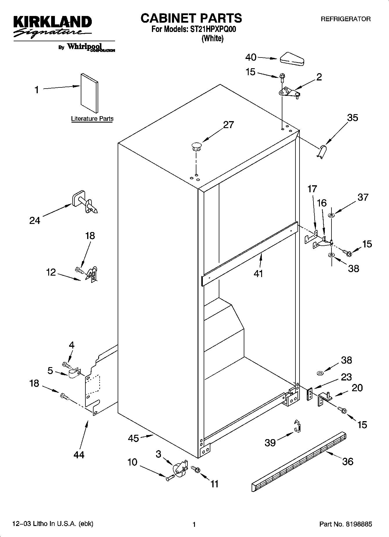 01 - CABINET PARTS