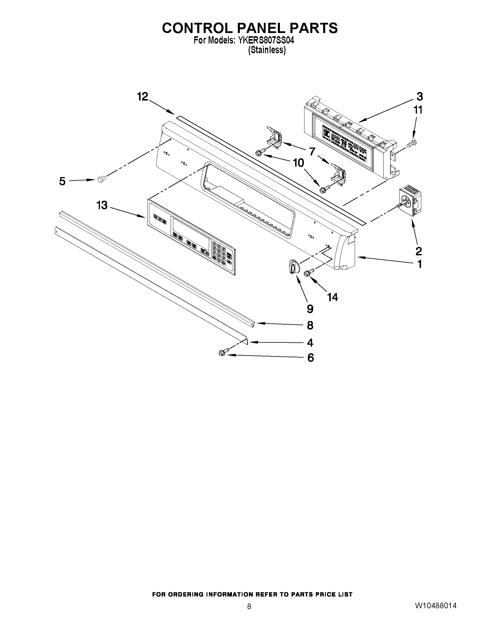 05 - CONTROL PANEL PARTS