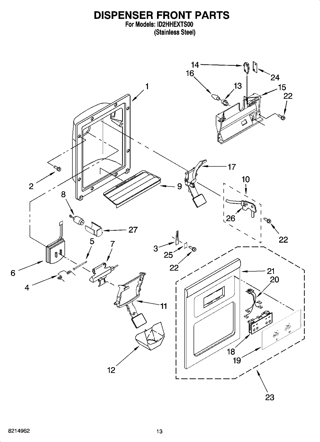 08 - DISPENSER FRONT PARTS