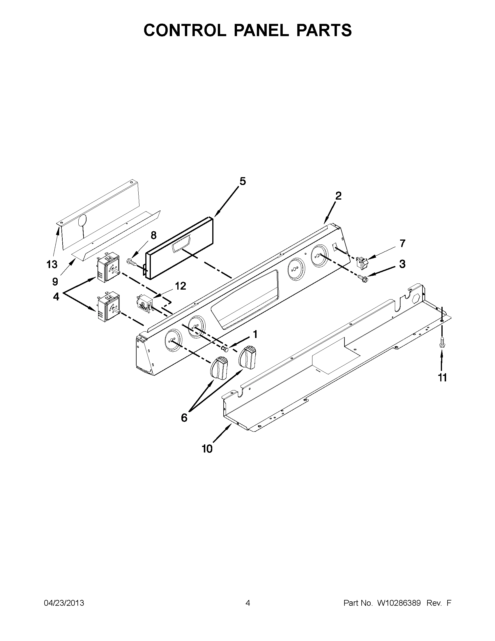 02 - CONTROL PANEL PARTS