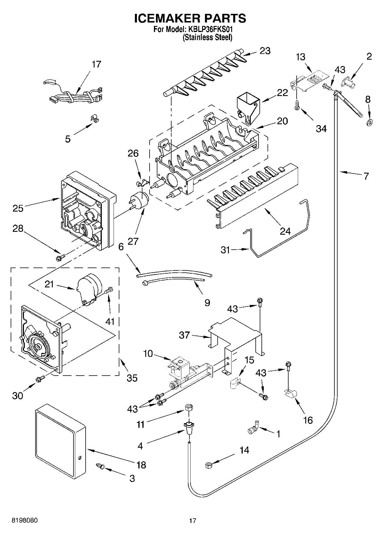 10 - ICE MAKER, OPTIONAL