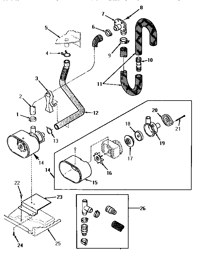 12 - PUMP ASSY/BRKT/HOSES & SIPHON BREAK KIT