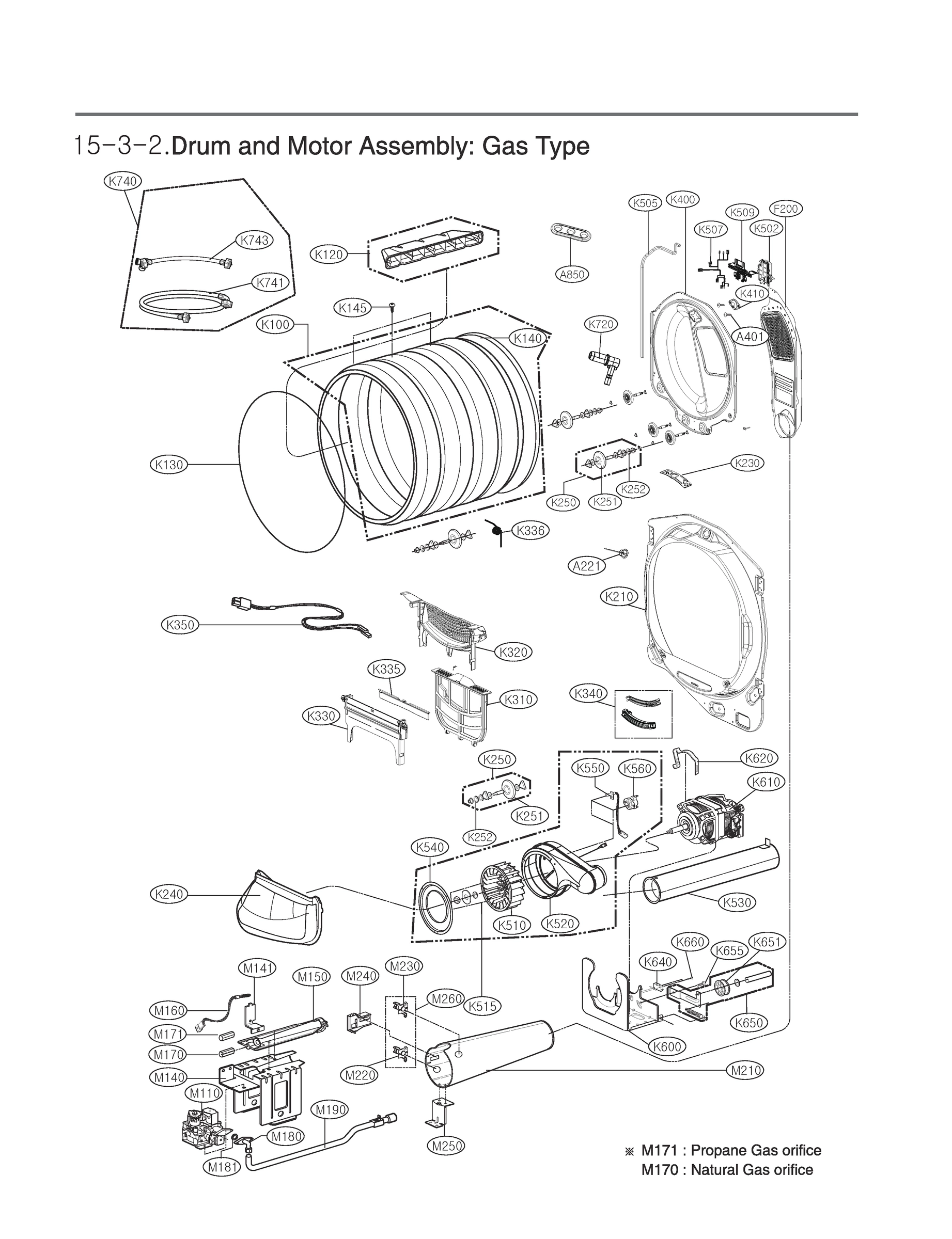 DRUM AND MOTOR ASSEMBLY