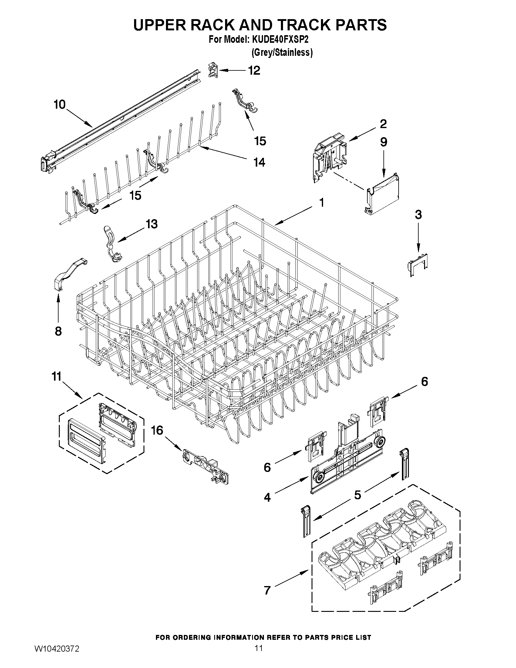09 - UPPER RACK AND TRACK PARTS