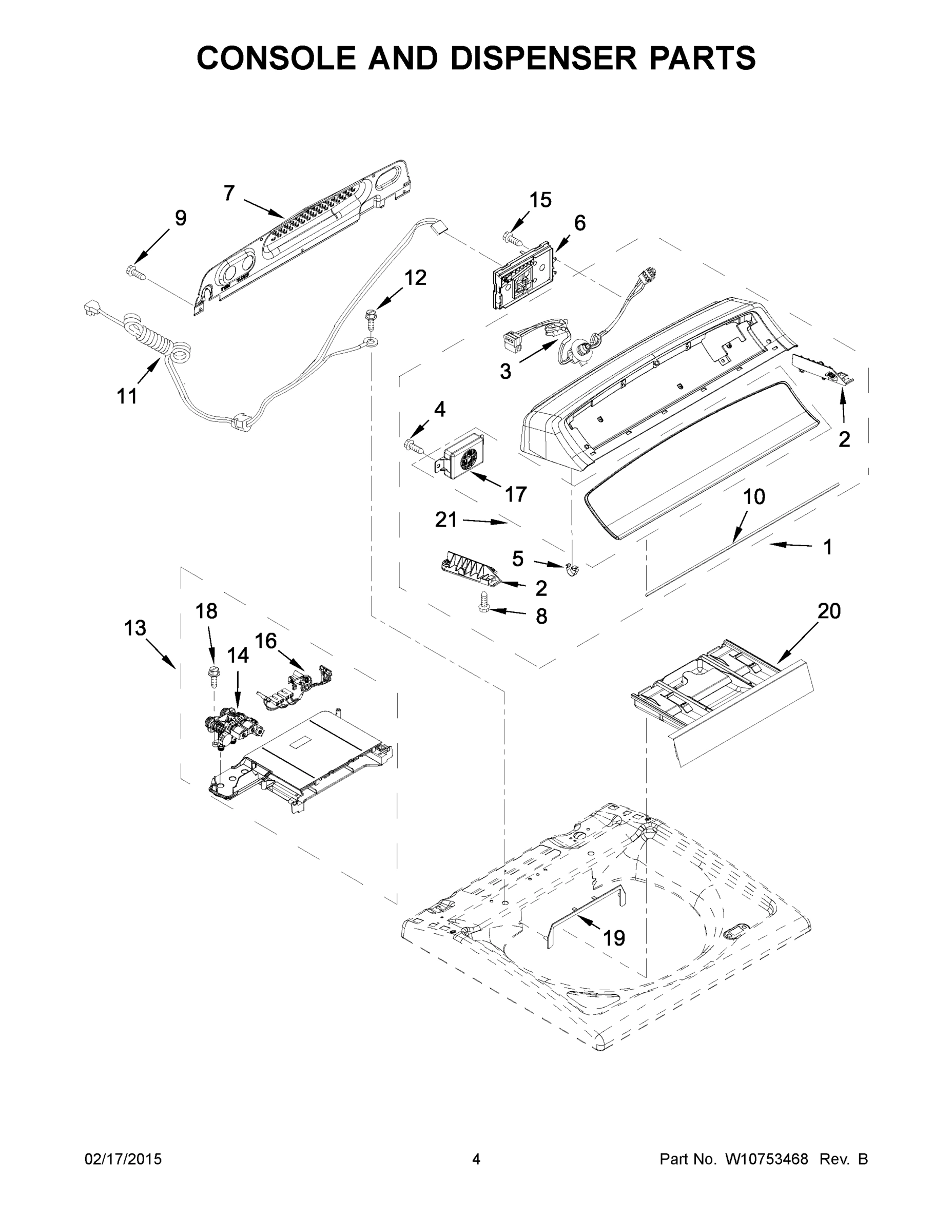 03 - CONSOLE AND DISPENSER PARTS