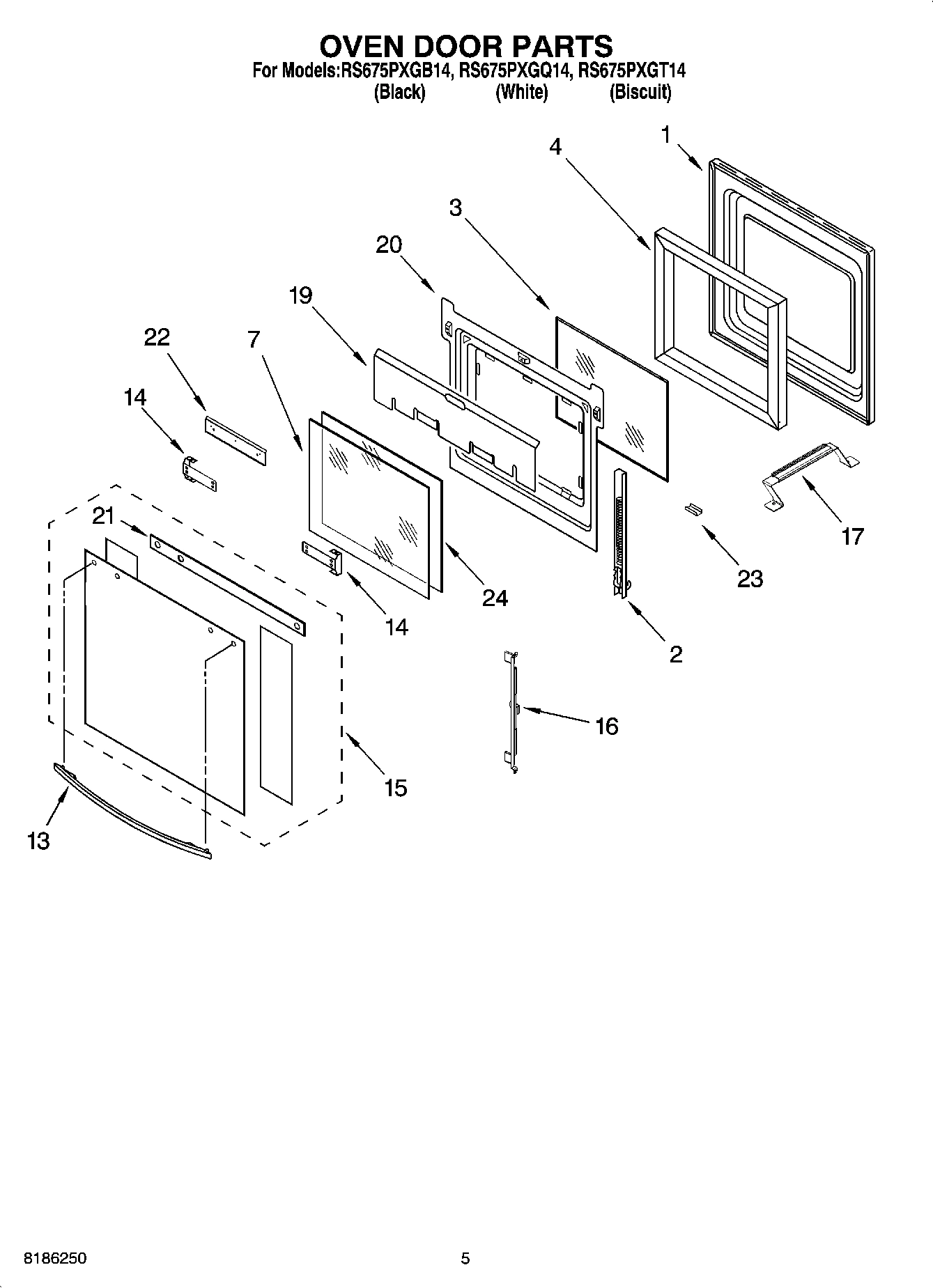 04 - OVEN DOOR PARTS
