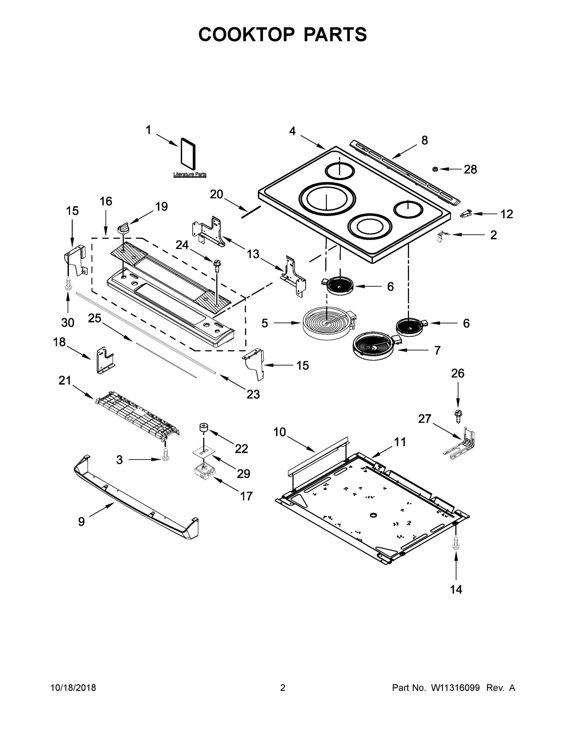 02 - COOKTOP PARTS