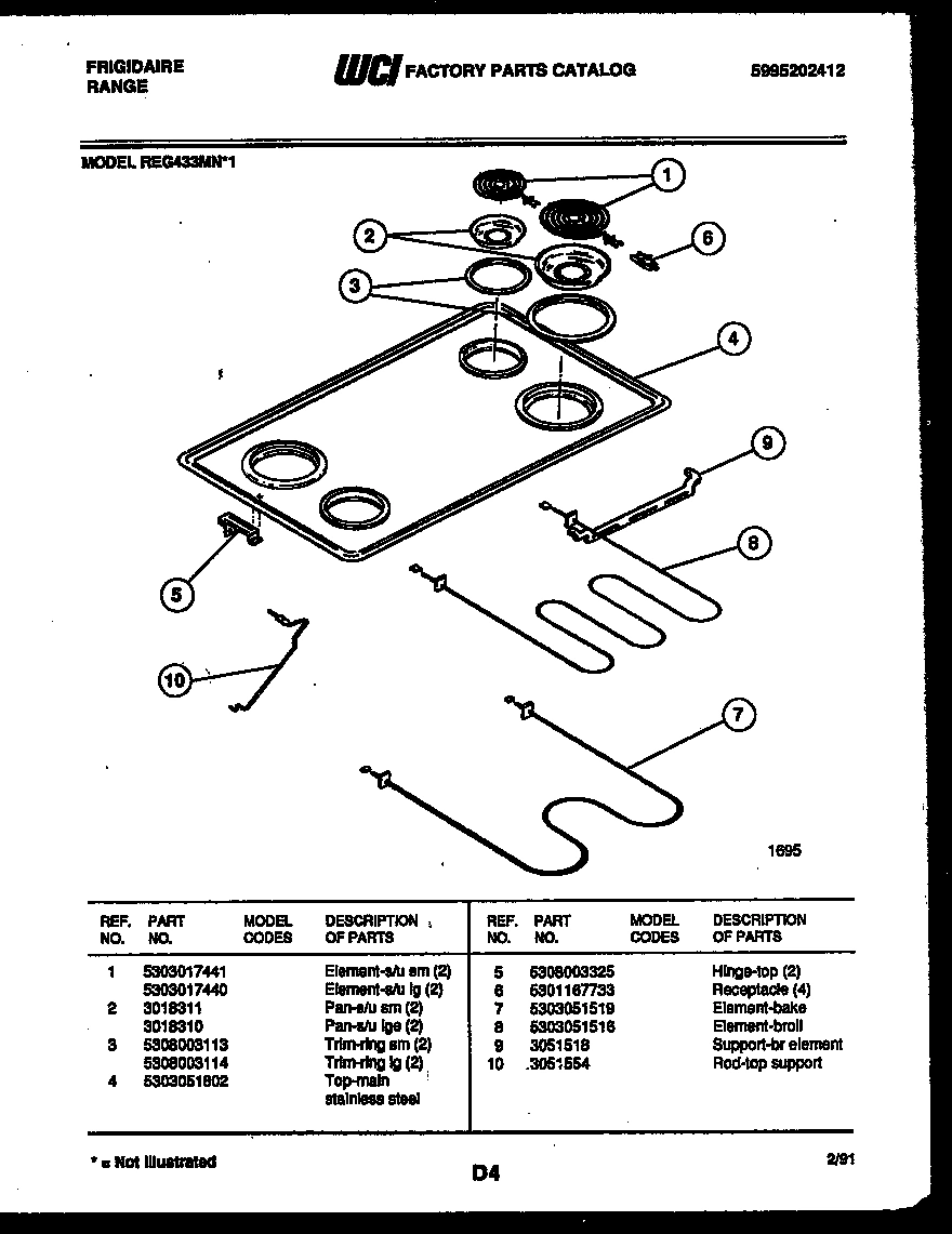 03 - COOKTOP AND BROILER PARTS