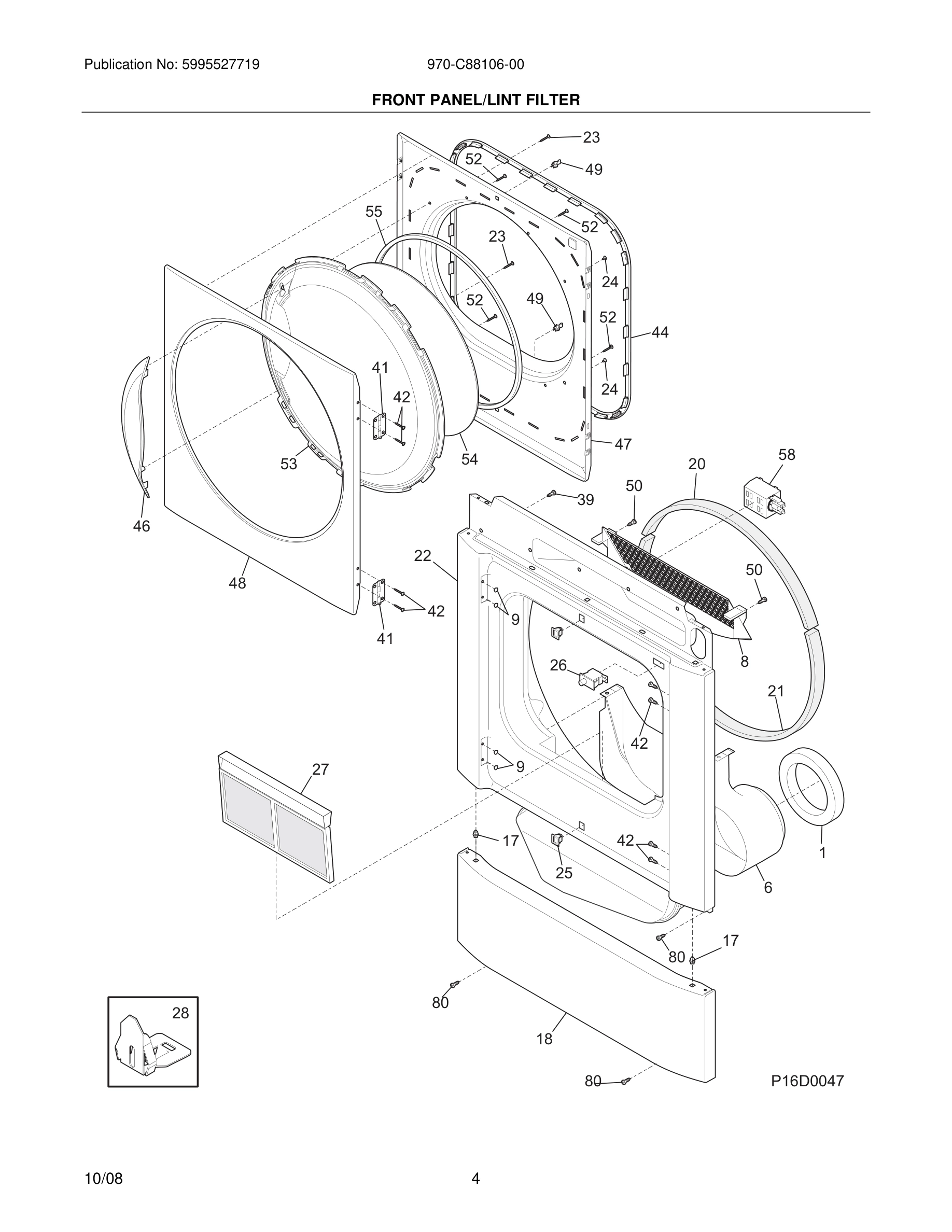 05 - FRONT PANEL/LINT FILTER