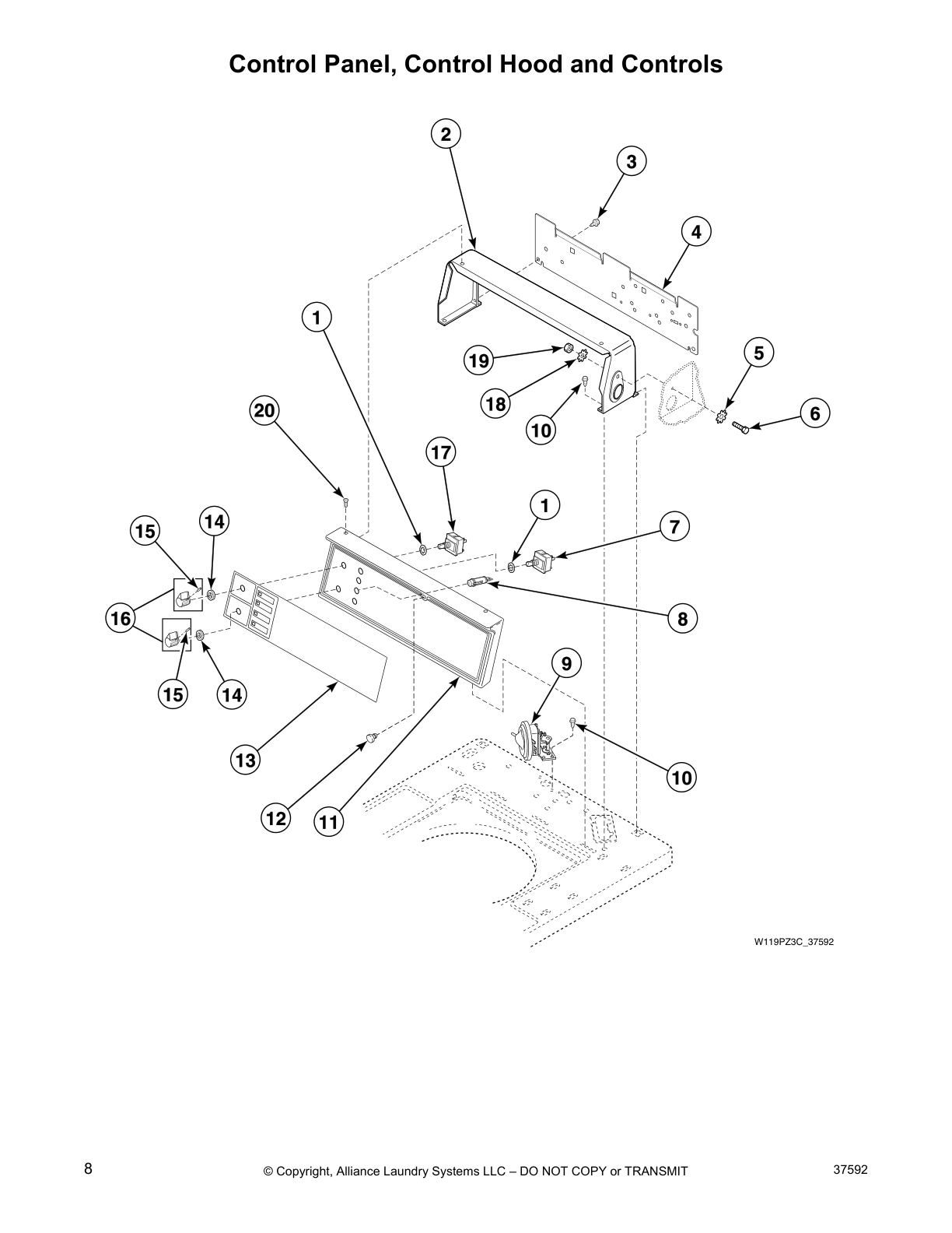 Control Panel, Control Hood and Controls
