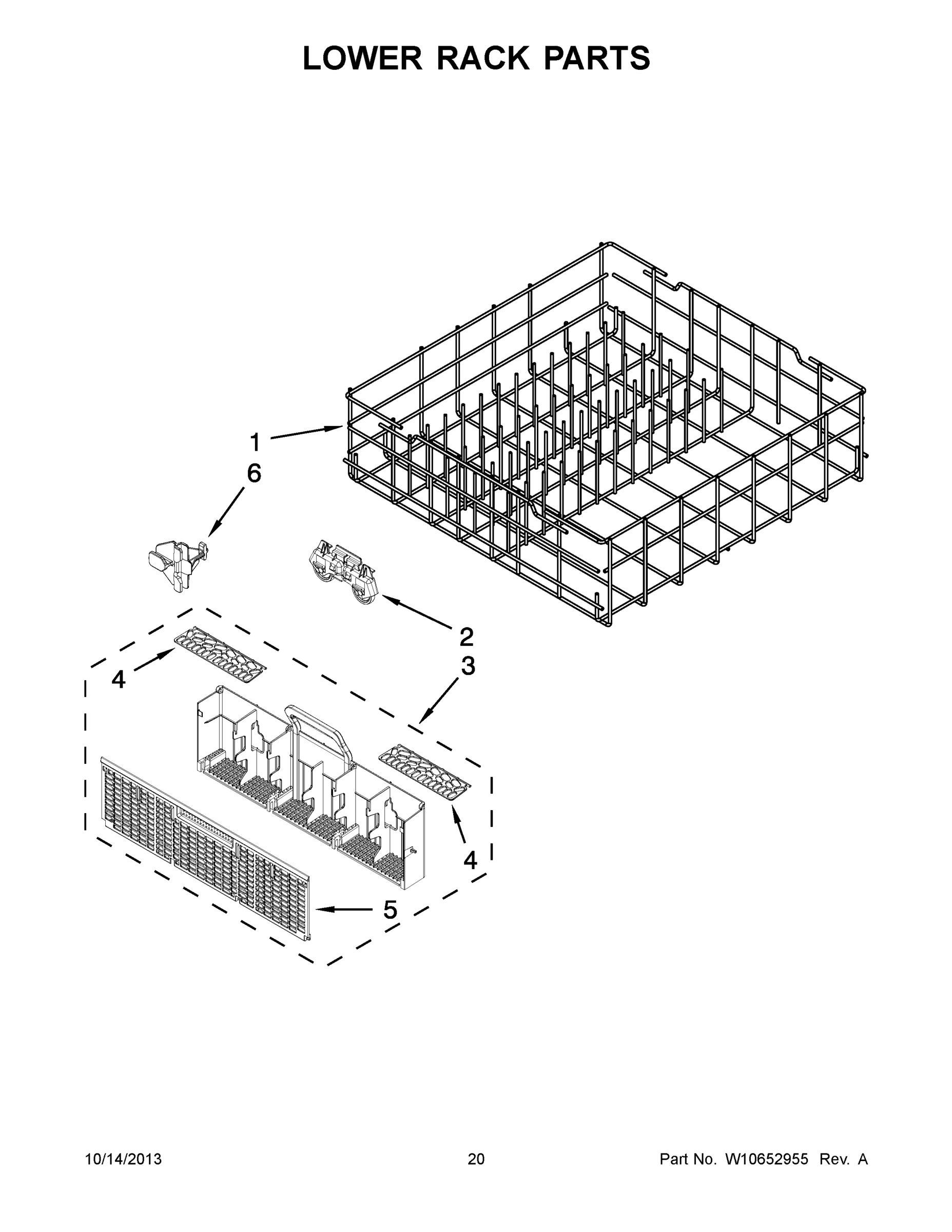 11 - LOWER RACK PARTS