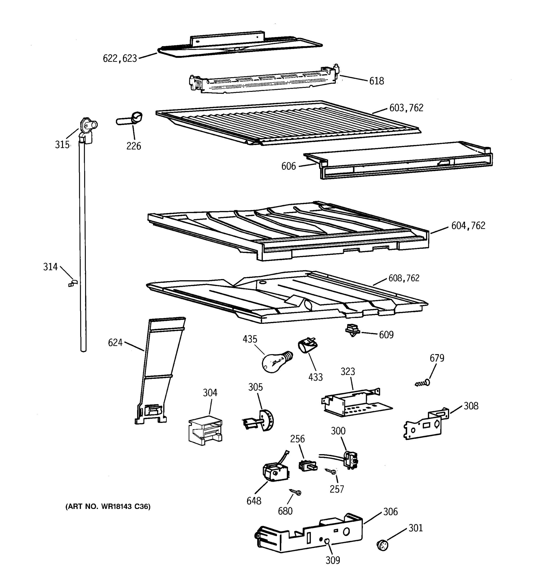 COMPARTMENT SEPARATOR PARTS