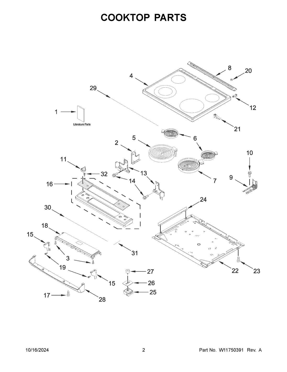 02 - COOKTOP PARTS