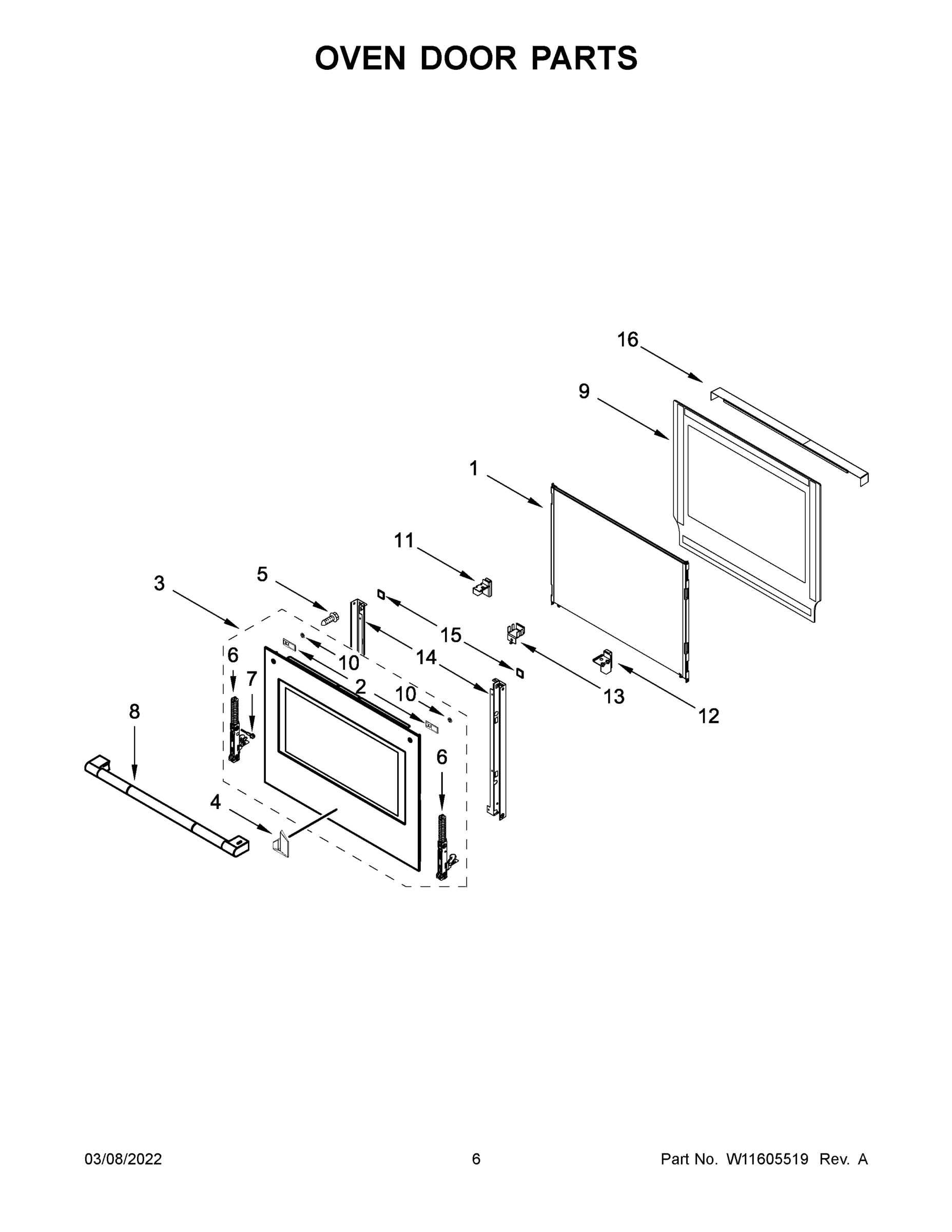 04 - OVEN DOOR PARTS