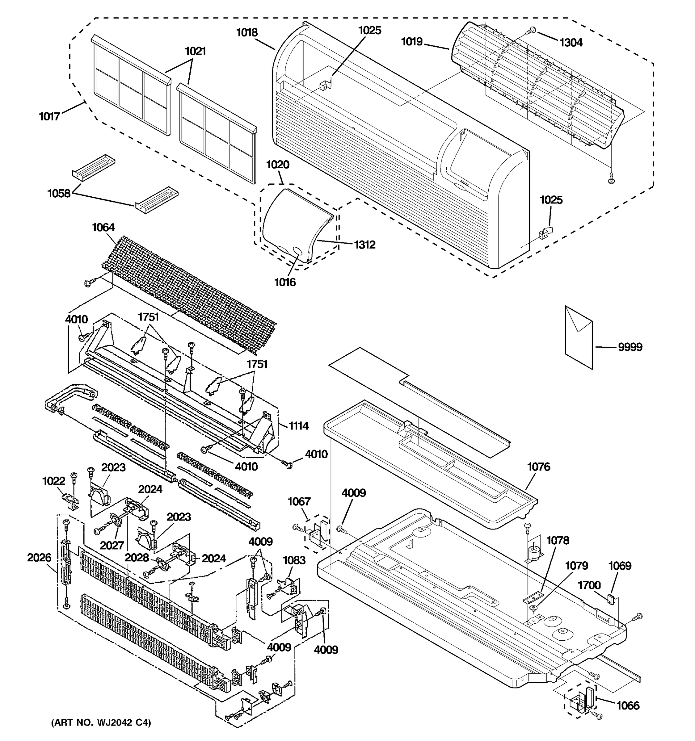 GRILLE, HEATER & BASE PAN PARTS