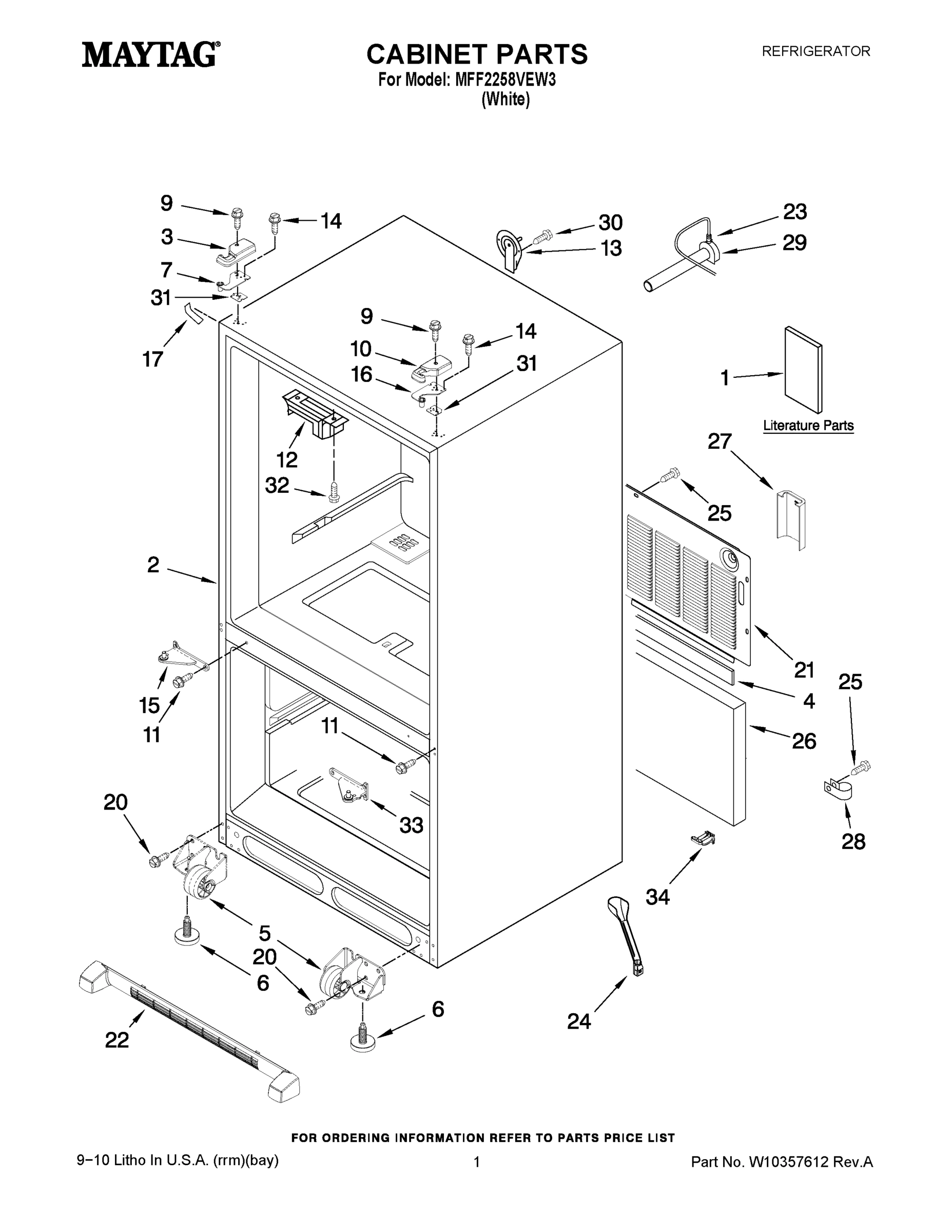 01 - CABINET PARTS