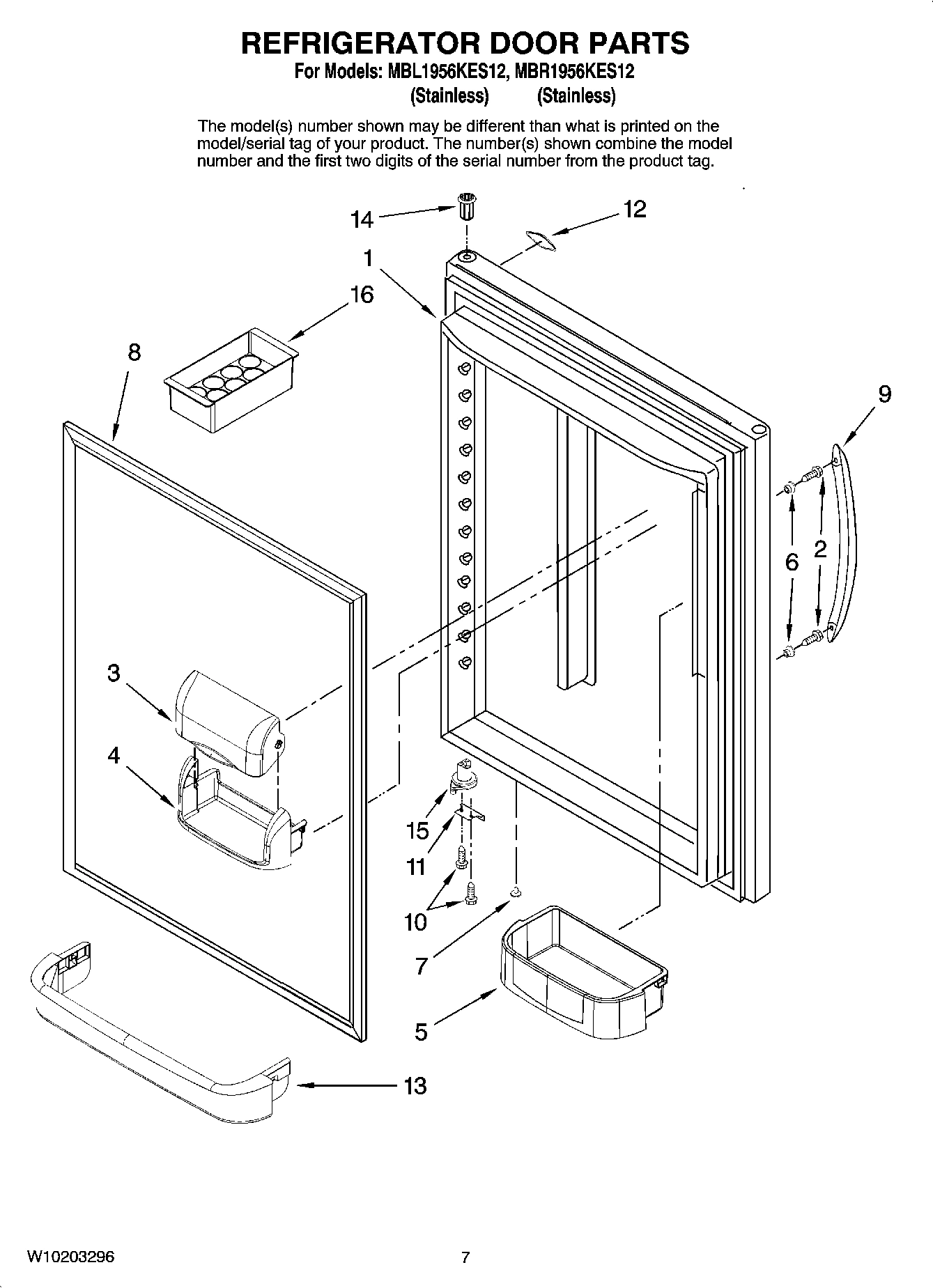 05 - REFRIGERATOR DOOR PARTS