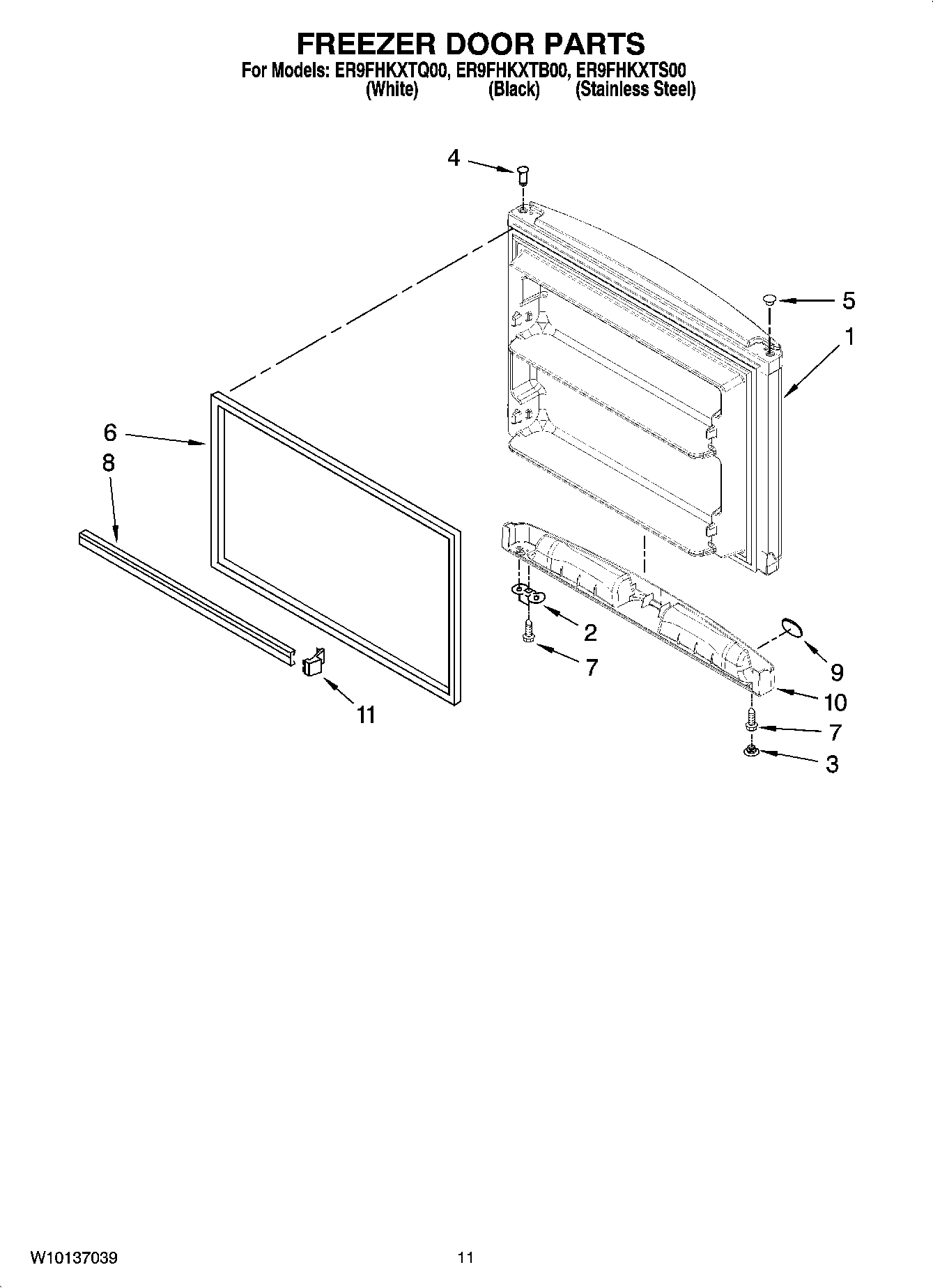 06 - FREEZER DOOR PARTS, OPTIONAL PARTS