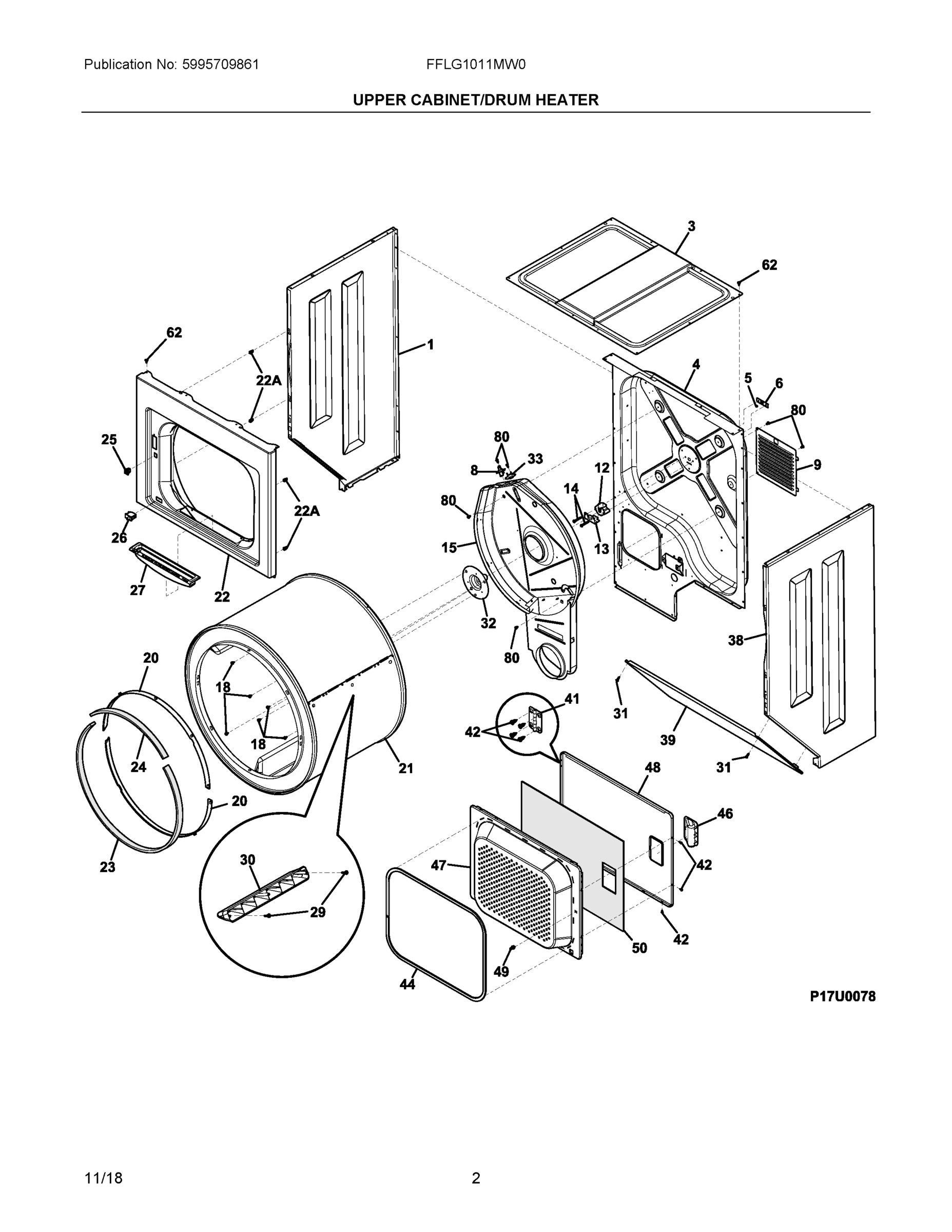 02 - UPPER CABINET/DRUM HEATER