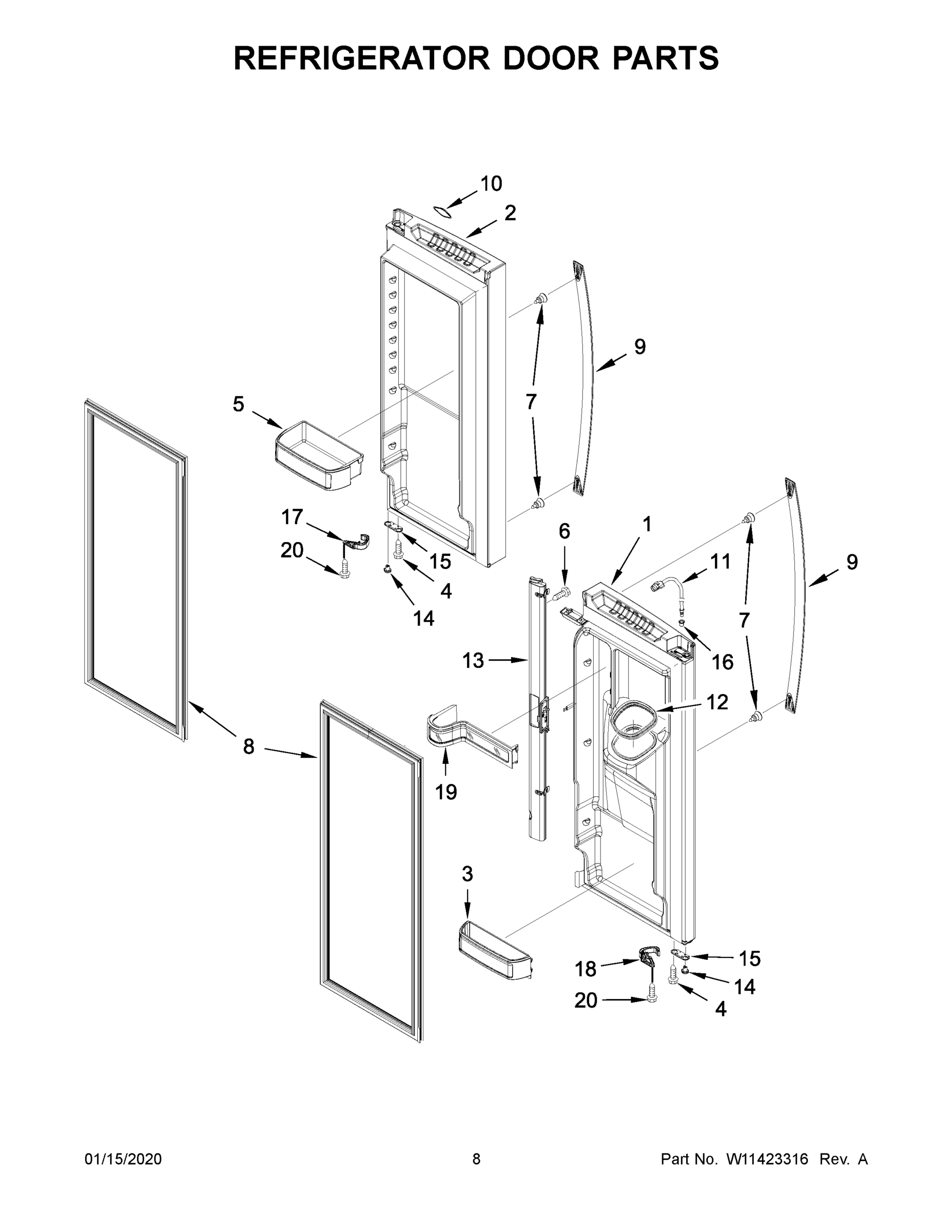 05 - REFRIGERATOR DOOR PARTS