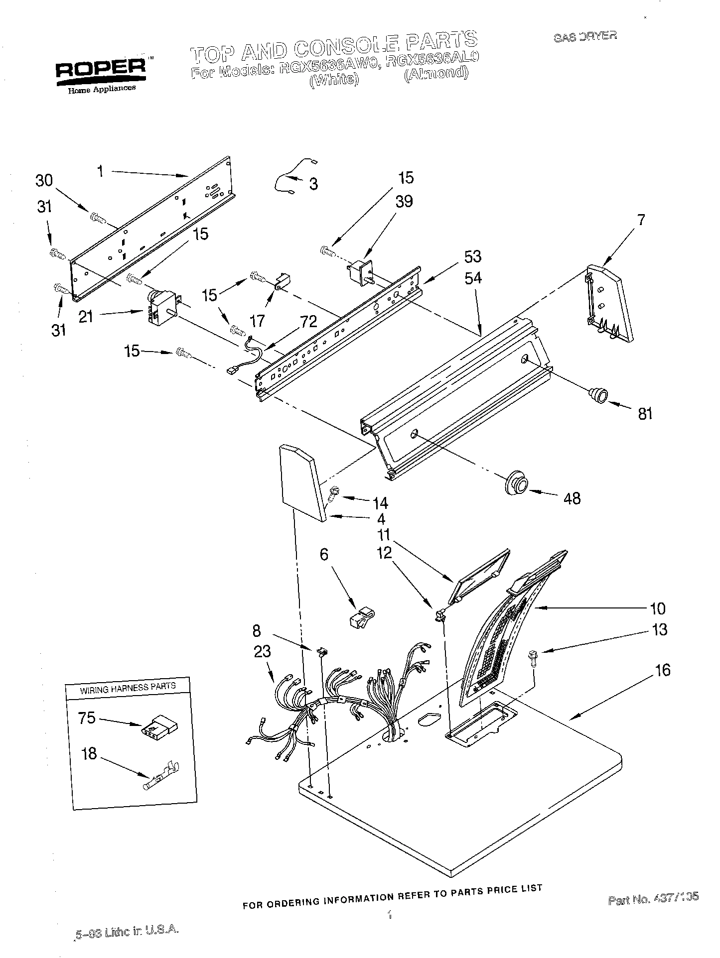 01 - TOP AND CONSOLE, LIT/OPTIONAL