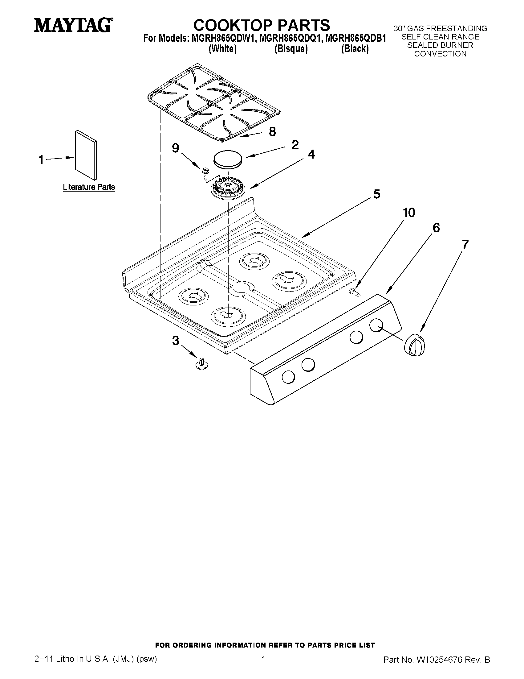01 - COOKTOP PARTS