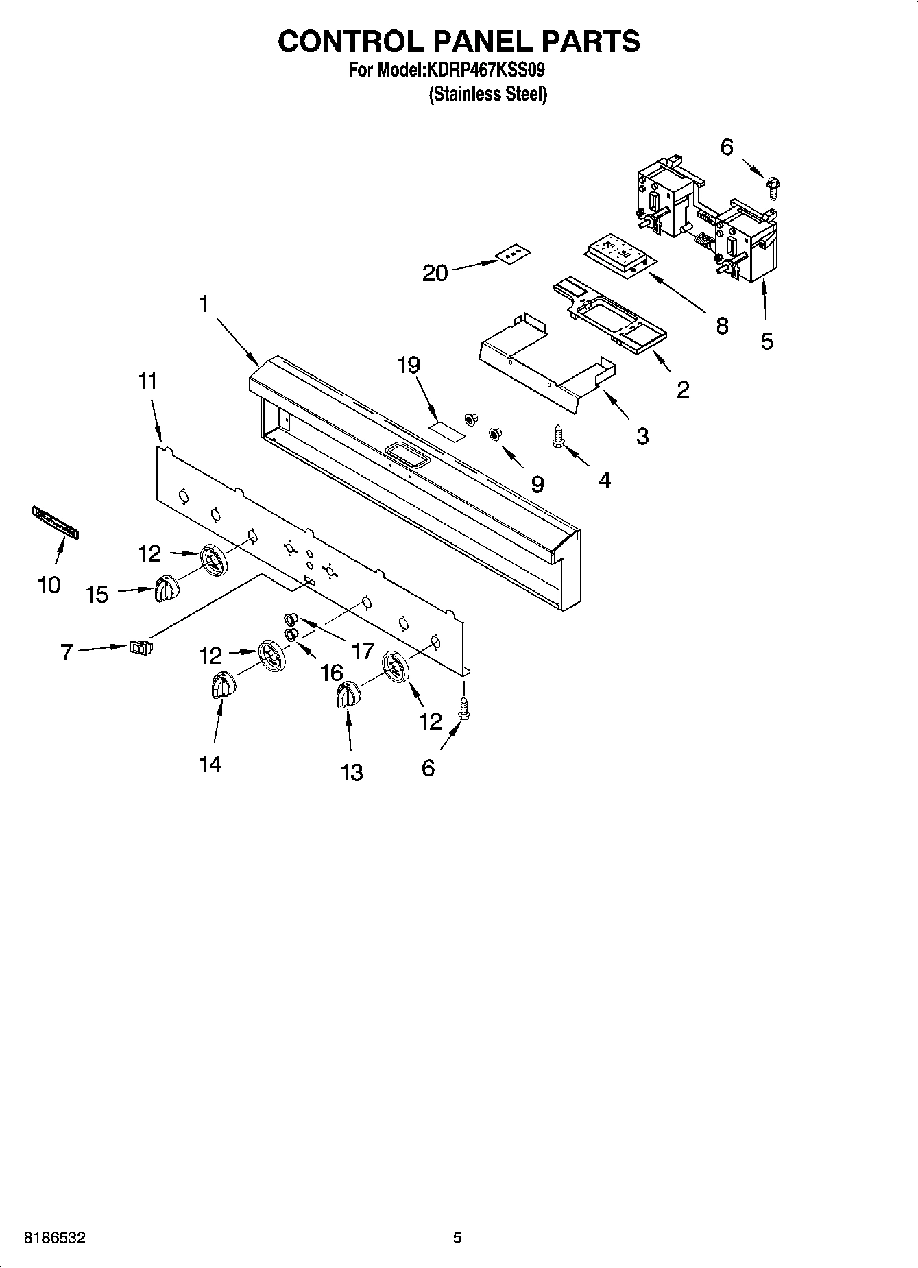 04 - CONTROL PANEL PARTS