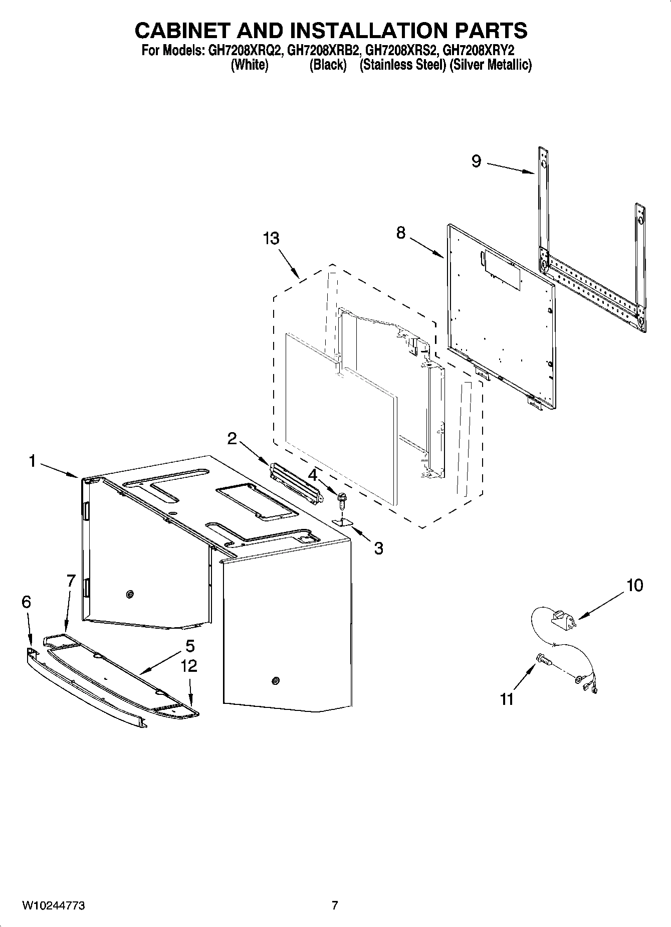 06 - CABINET AND INSTALLATION PARTS