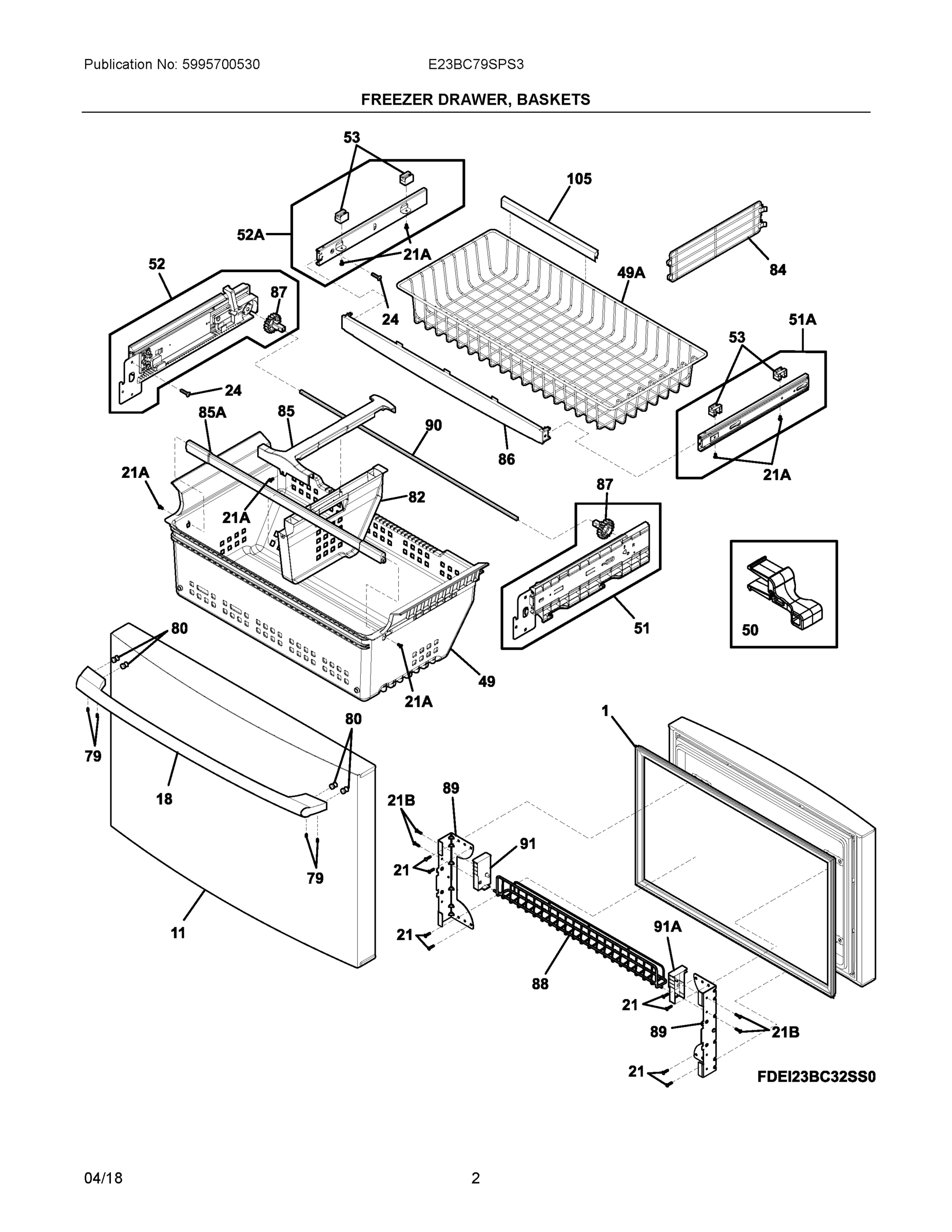 02 - FREEZER DRAWER, BASKETS