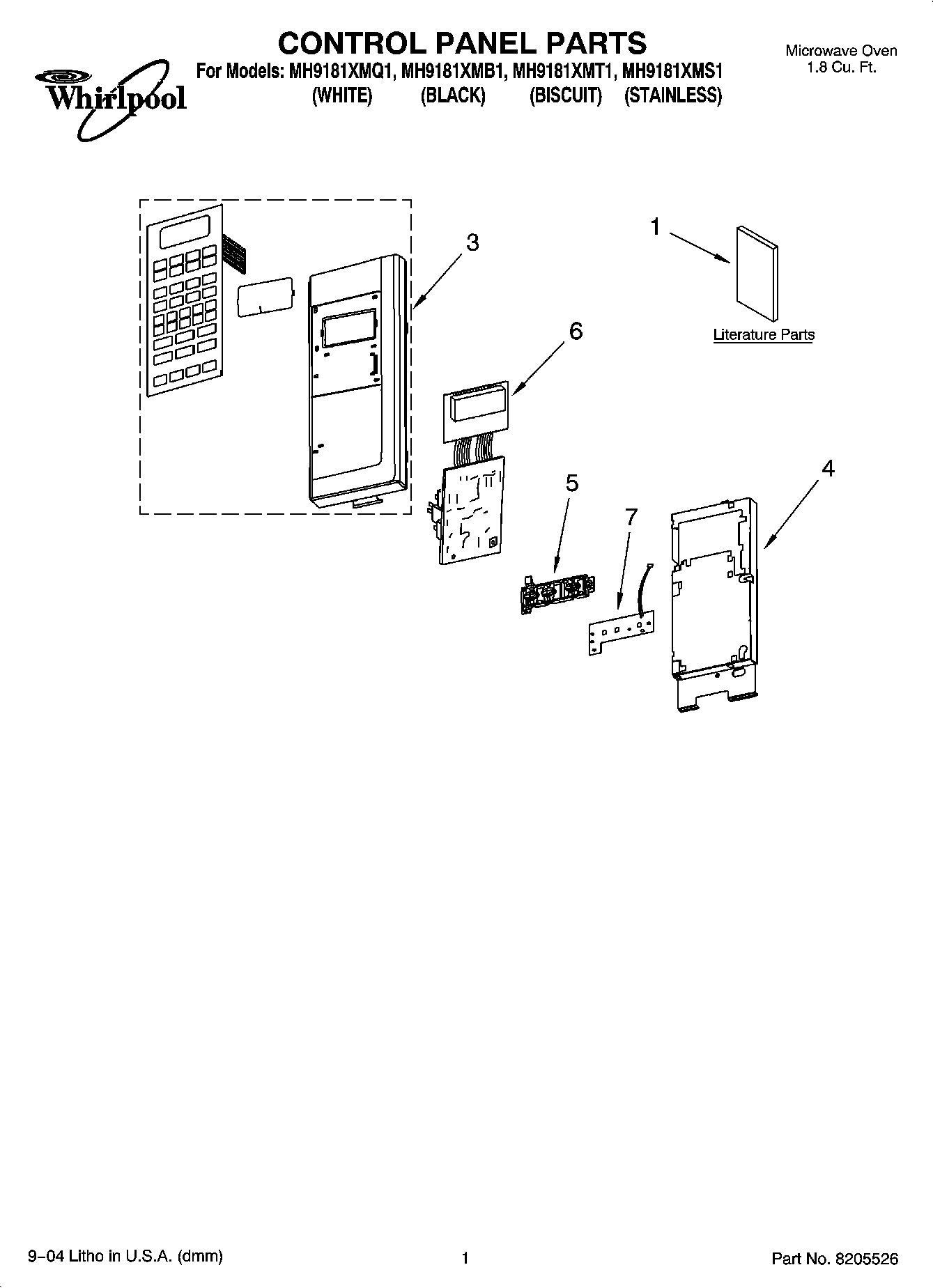 01 - CONTROL PANEL PARTS