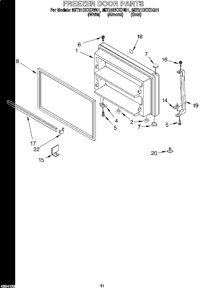 06 - FREEZER DOOR, LIT/OPTIONAL