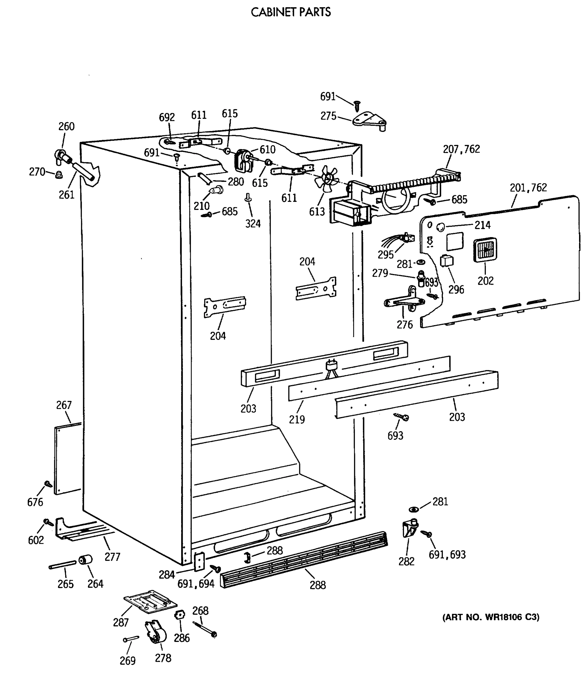CABINET PARTS