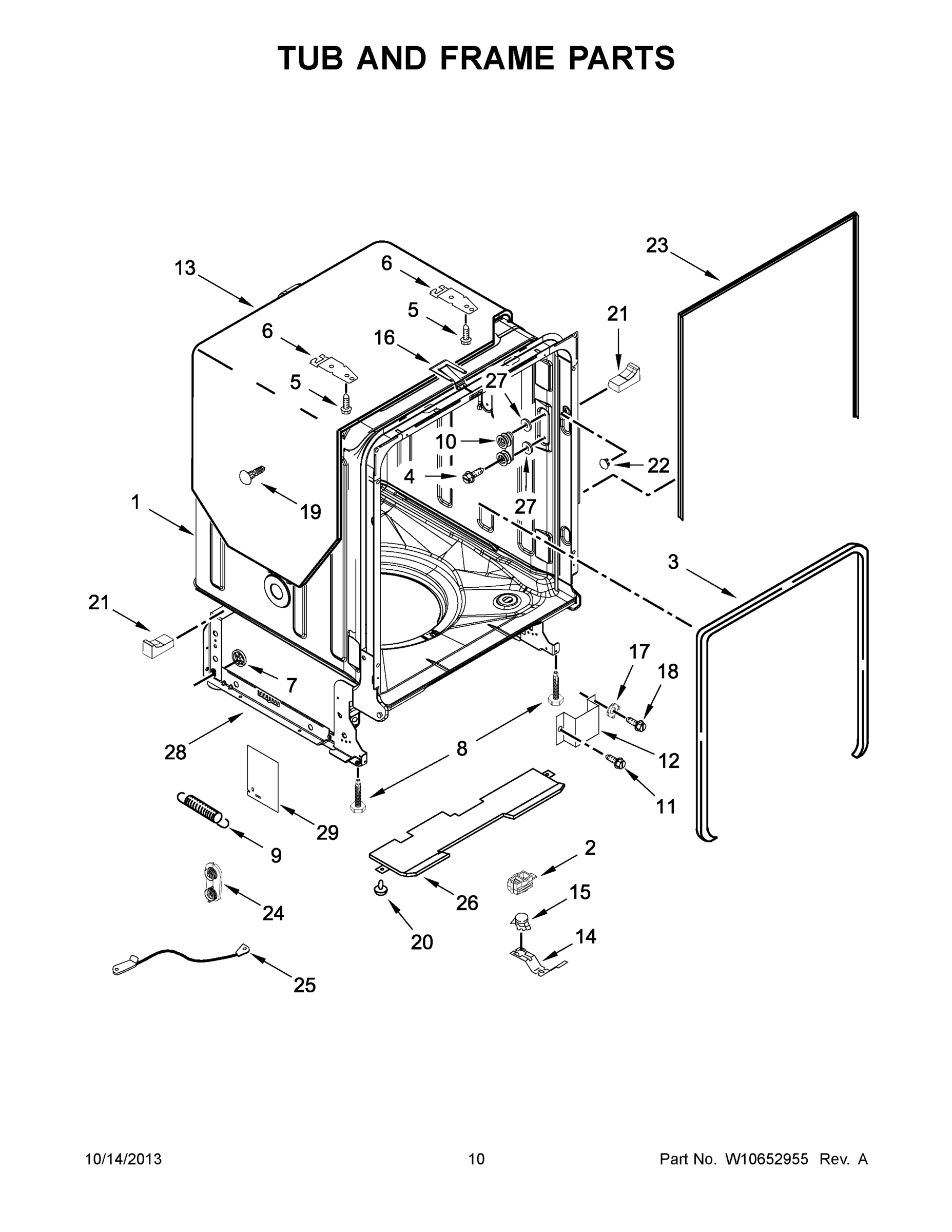 06 - TUB AND FRAME PARTS