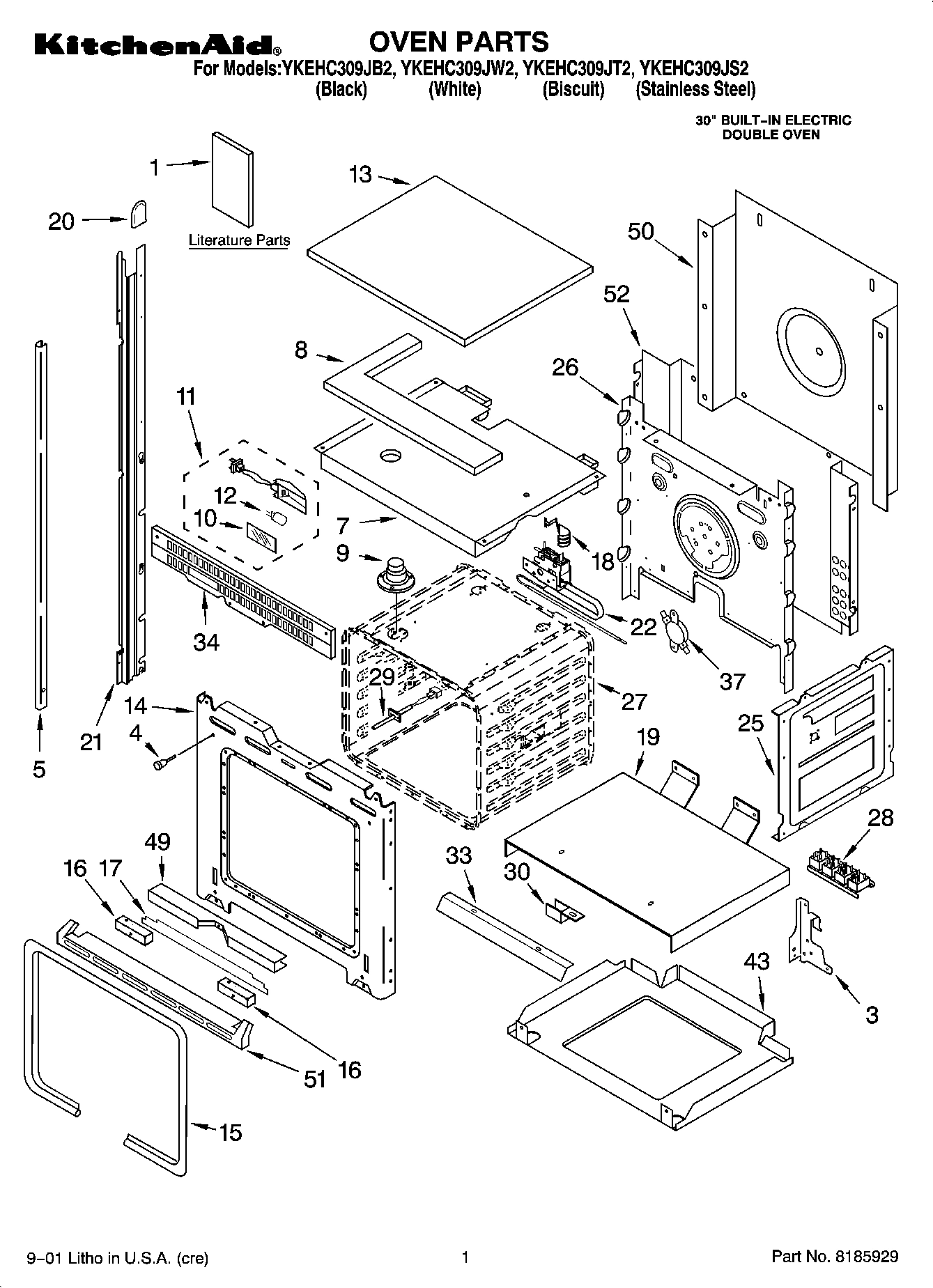 01 - OVEN PARTS