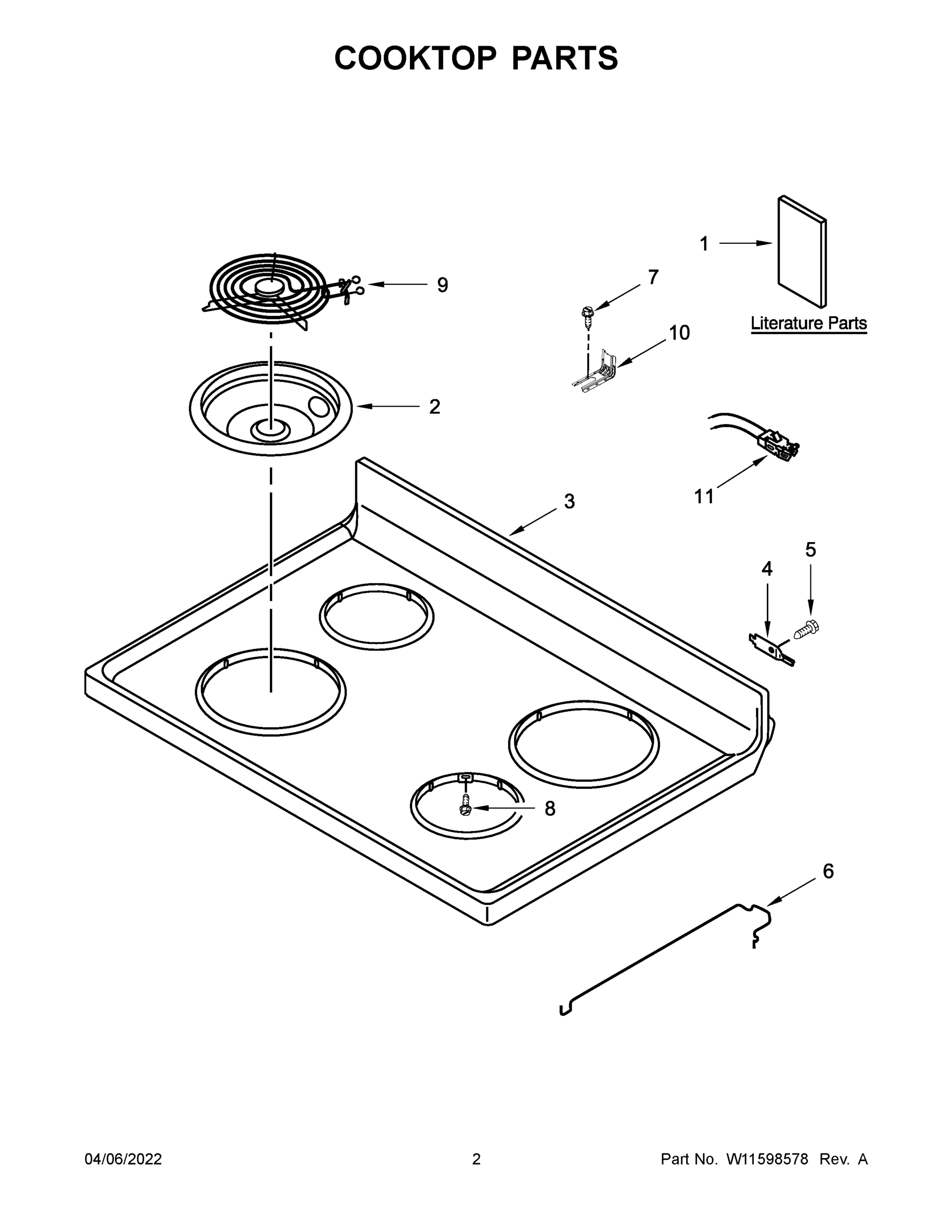 02 - COOKTOP PARTS