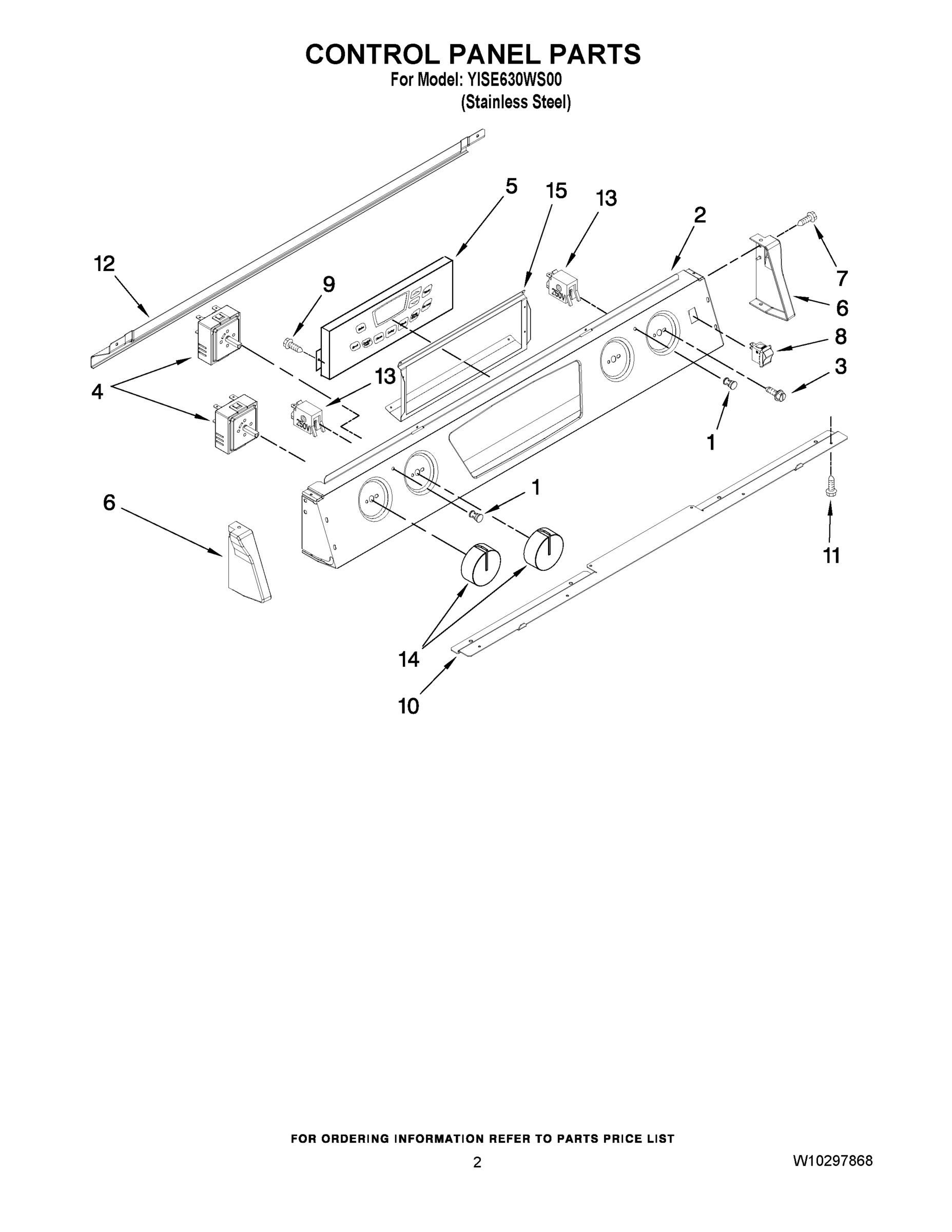 02 - CONTROL PANEL PARTS