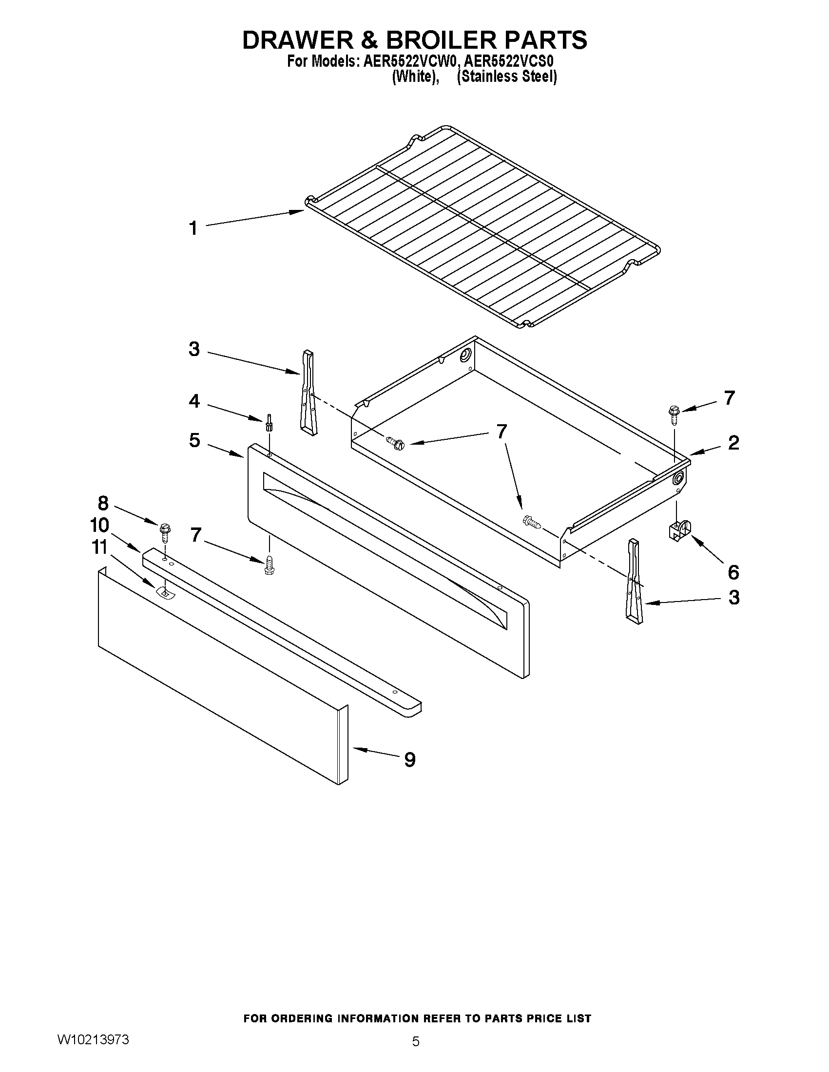 04 - DRAWER & BROILER PARTS