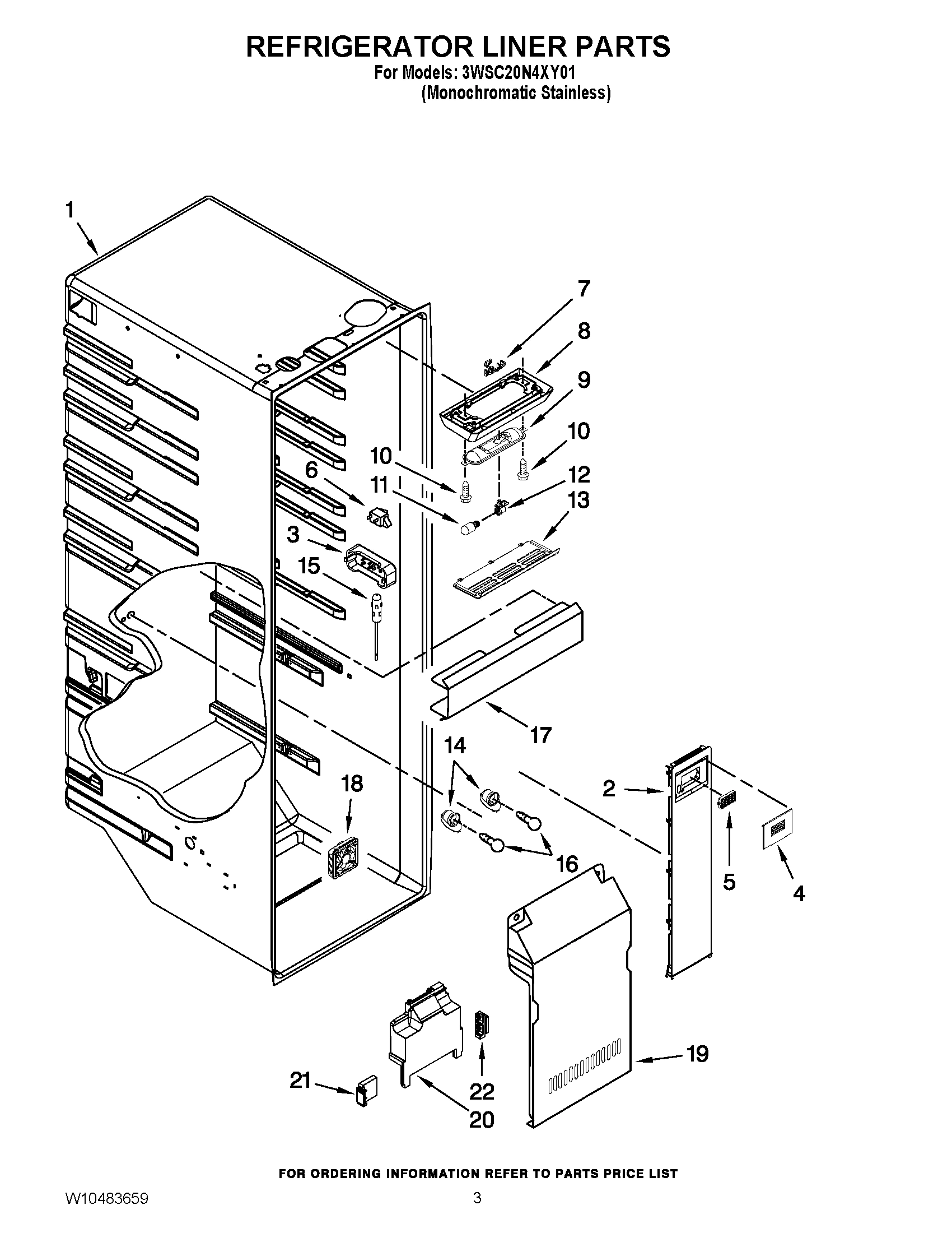 02 - REFRIGERATOR LINER PARTS