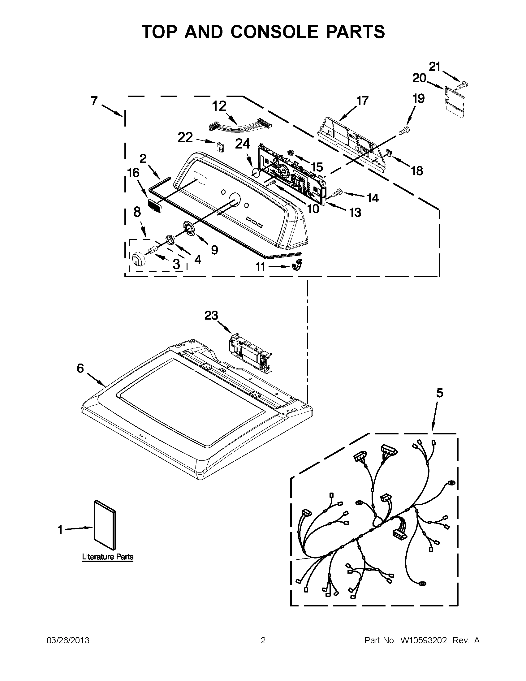 01 - TOP AND CONSOLE PARTS