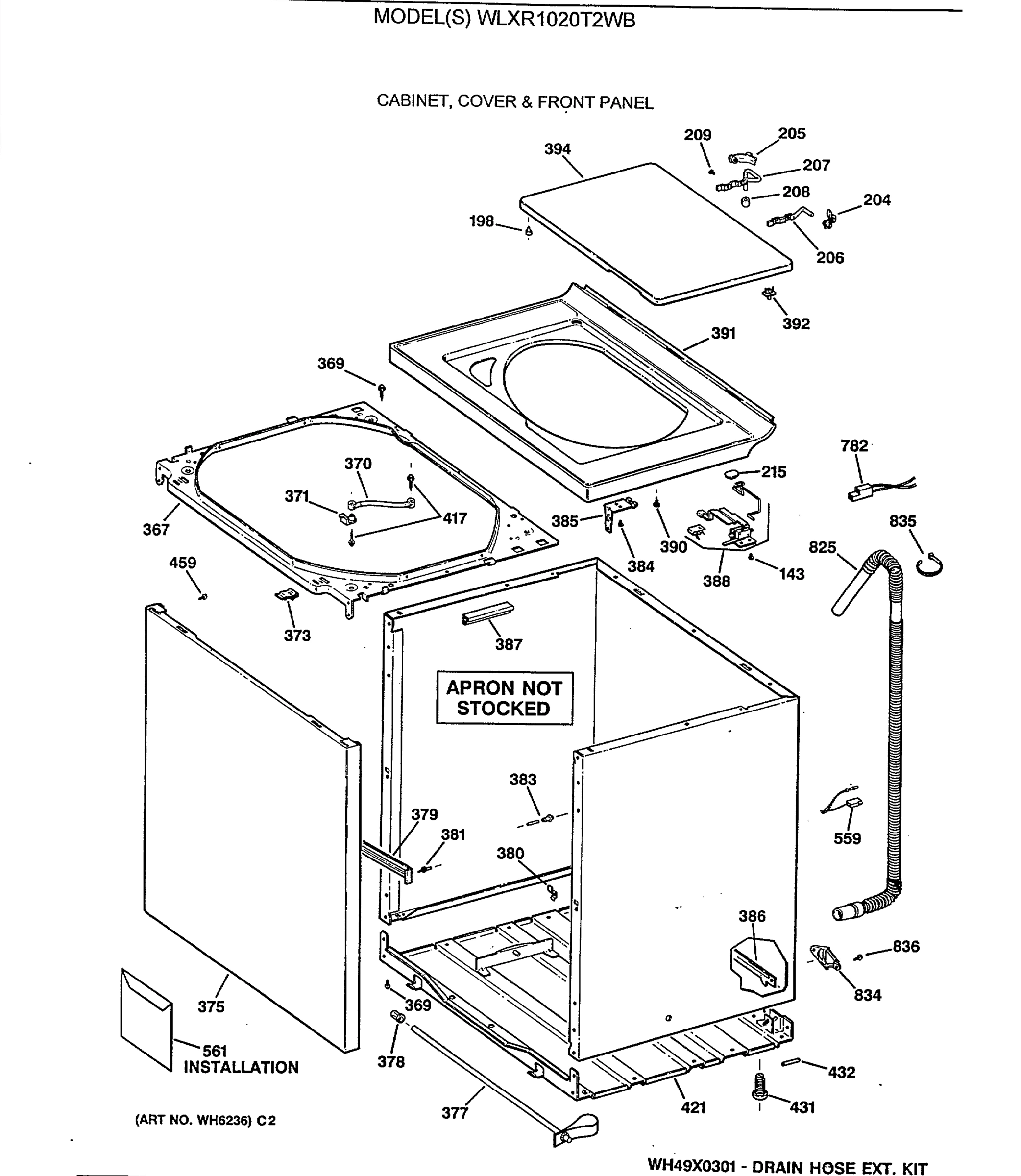 CABINET, COVER & FRONT PANEL