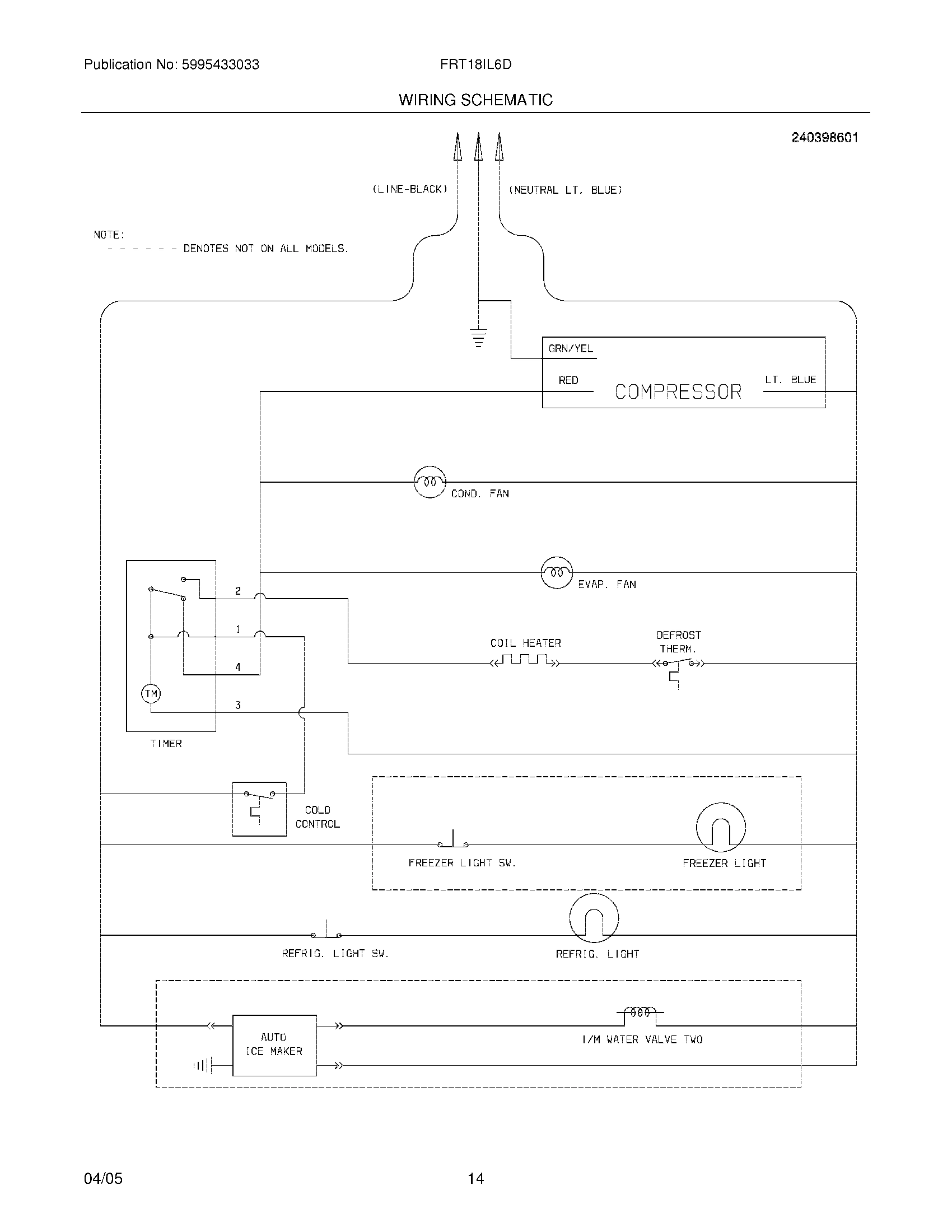 14 - WIRING SCHEMATIC