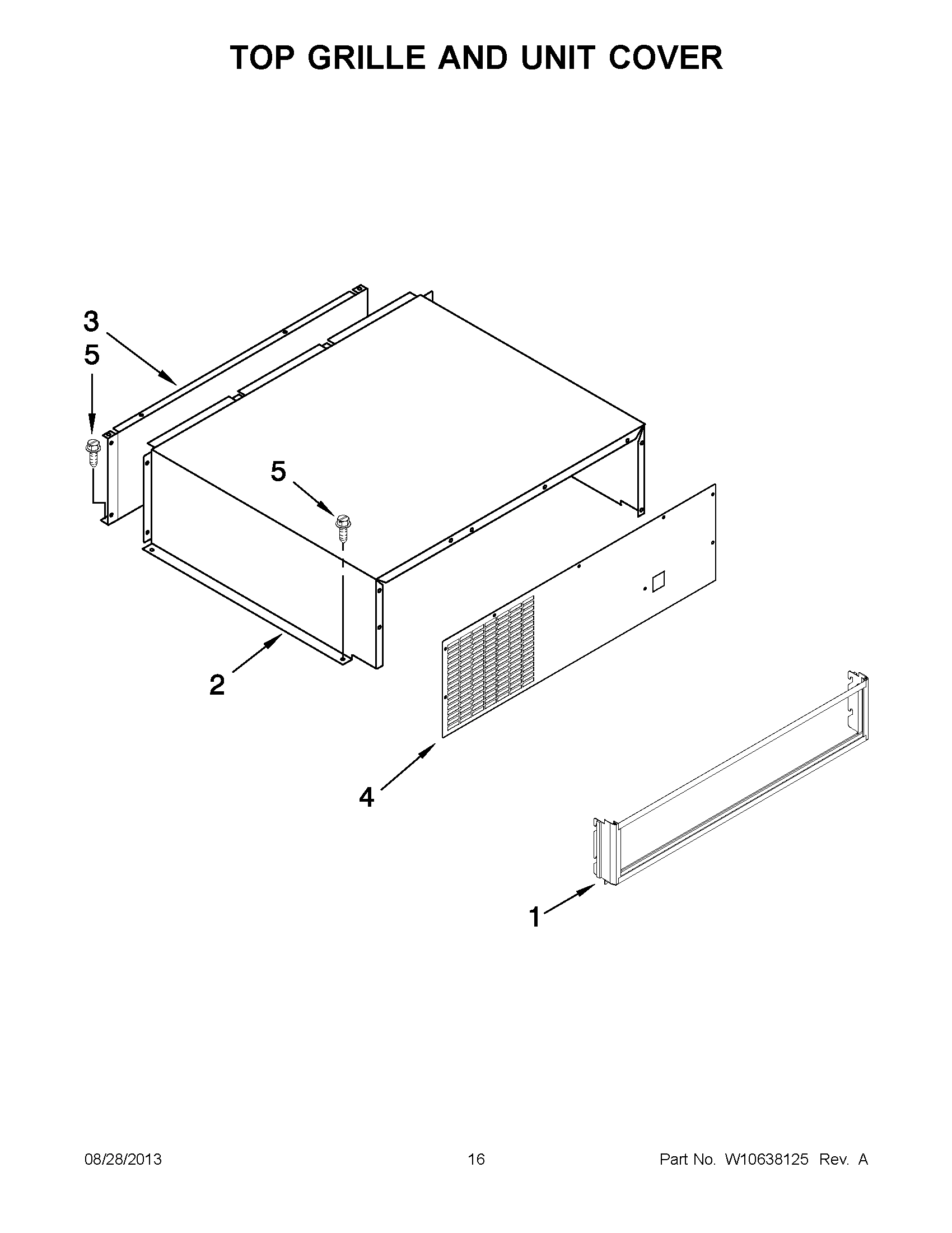 09 - TOP GRILLE AND UNIT COVER