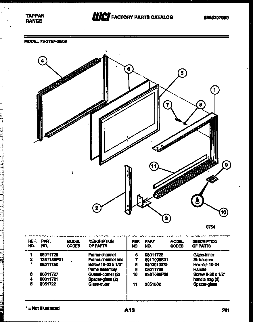 05 - UPPER OVEN DOOR PARTS