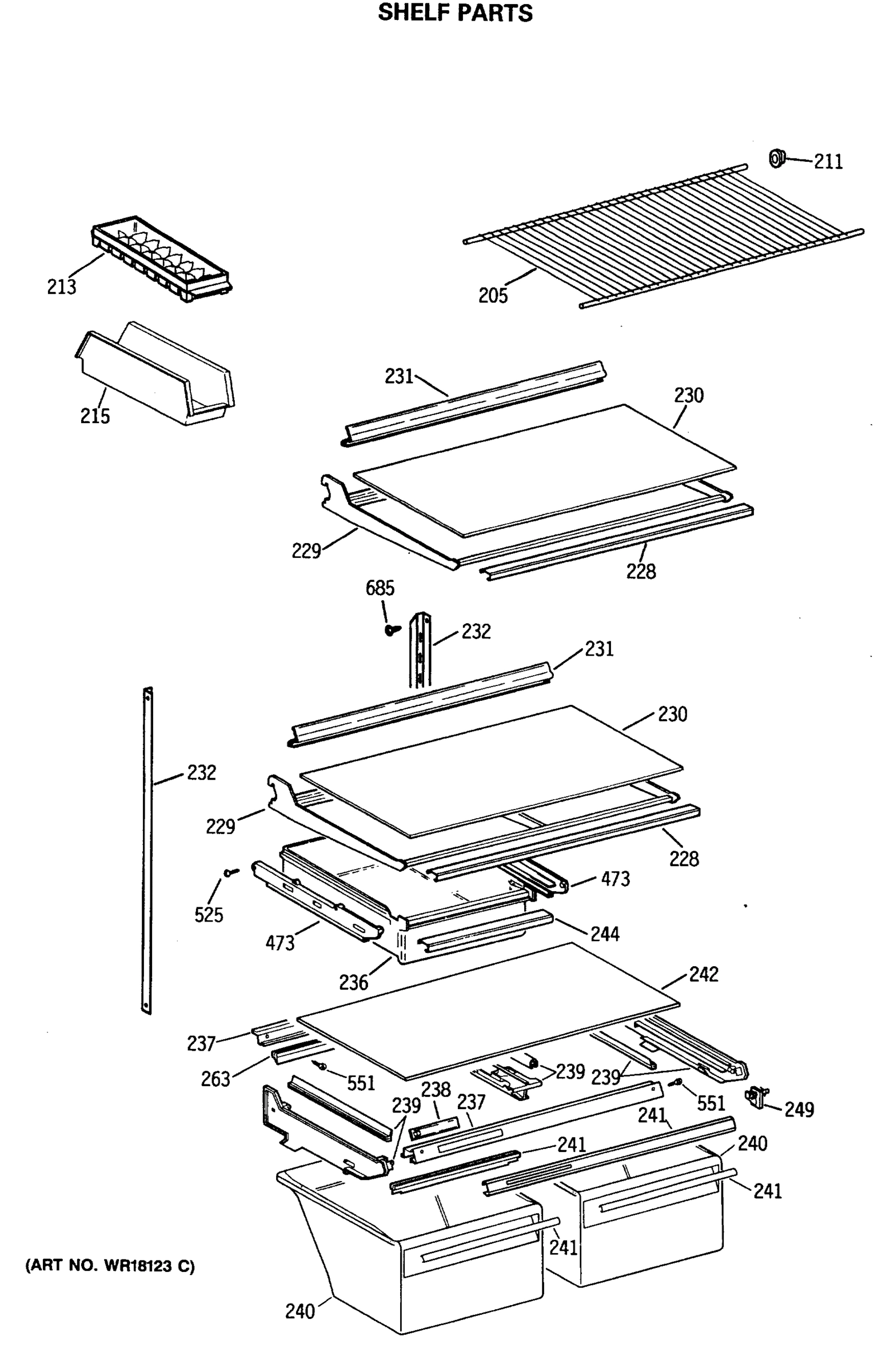 SHELF PARTS