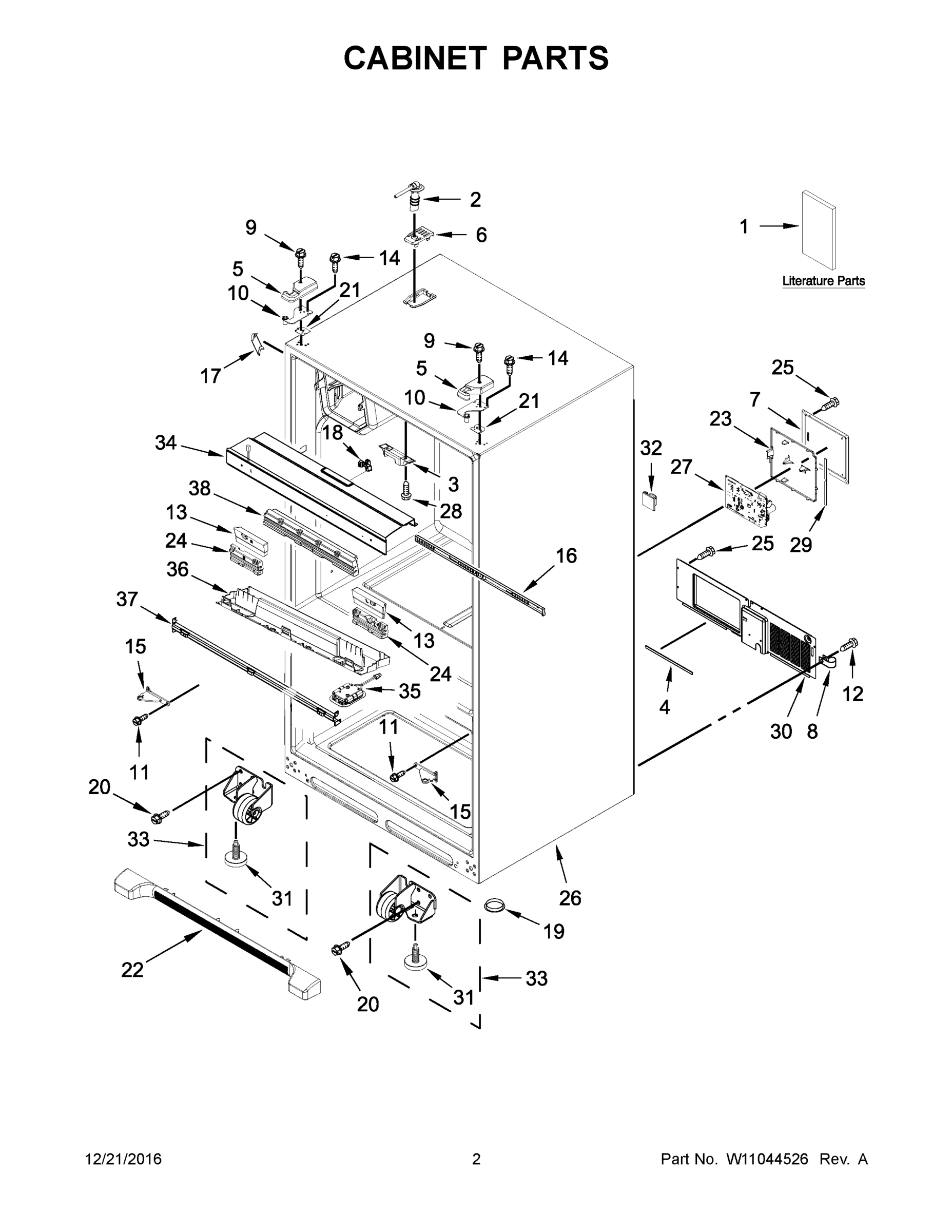 02 - CABINET PARTS